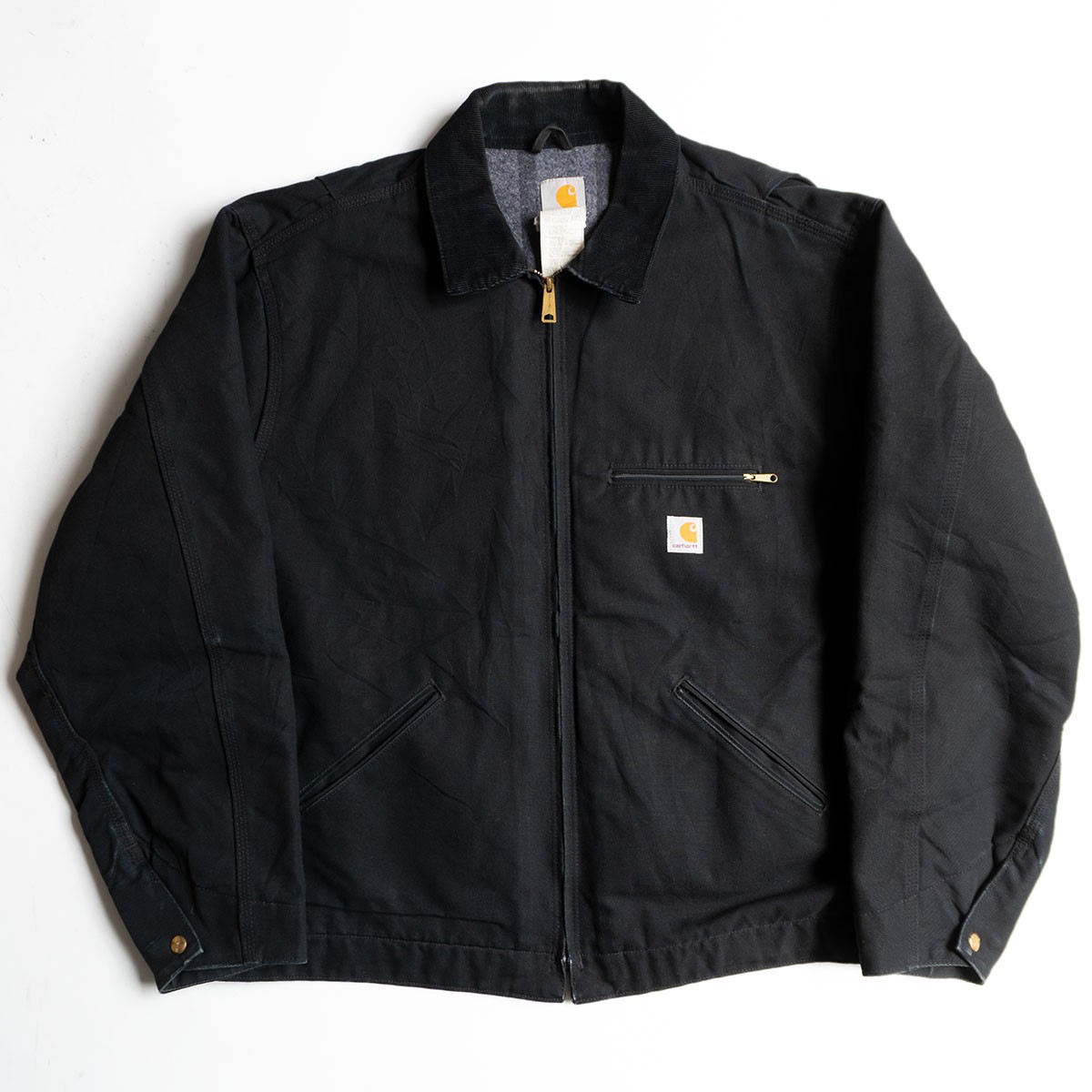 【USA製】Carhartt【 DETROIT JACKET デトロイトジャケット】 XXL BLK ブラック ダック カーハート 古着 26030480｜OLD BOY SHOP