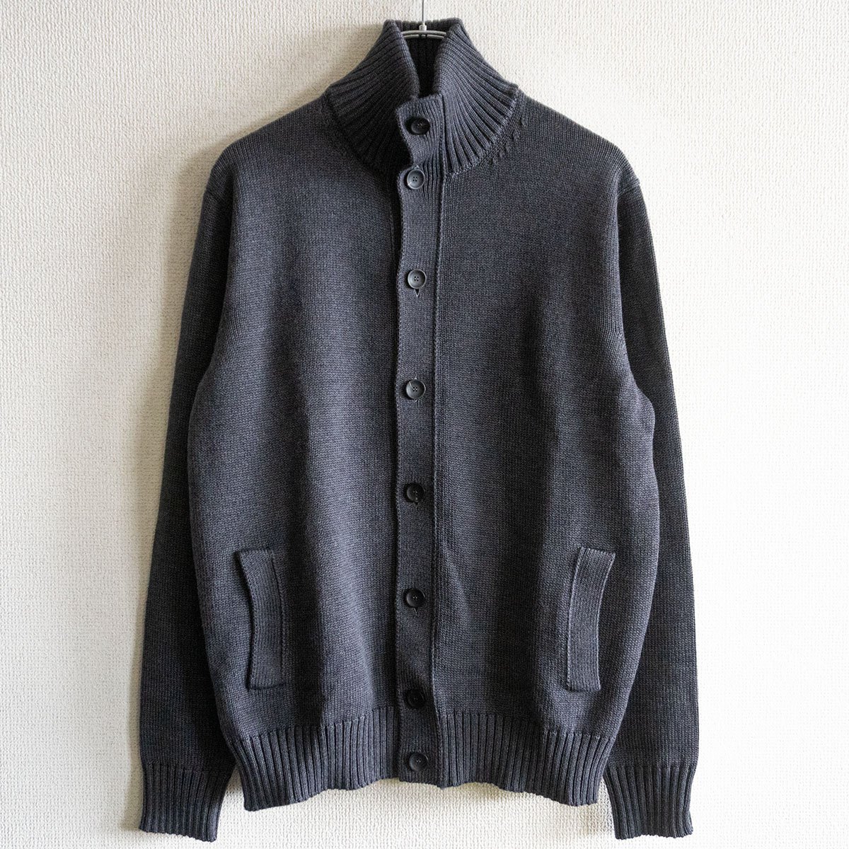 【美品】ZANONE【CHIOTO/羊毛 ジレー】52 薄墨色 キョート ザノーネ 26030552