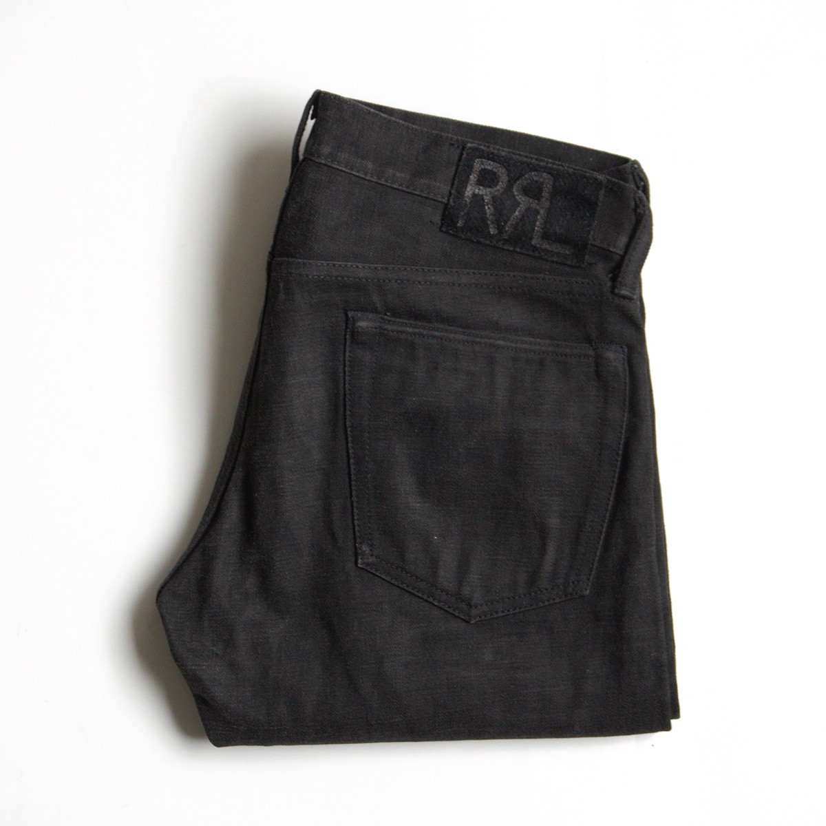 【美品】RRL 【NEW BLACK ON BLACK SLIM FIT JEANS】30×30 スリムフィット ブラック デニムパンツ ジーンズ アメリカ製 26030676