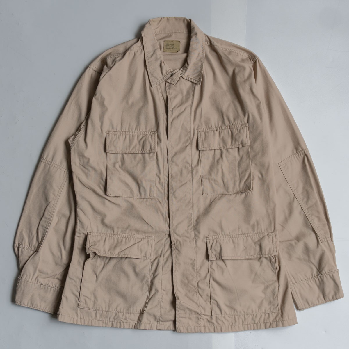 【ミントコンディション】US ARMY【00s BDU ミリタリージャケット】M-R カーキ リップストップ 26030769