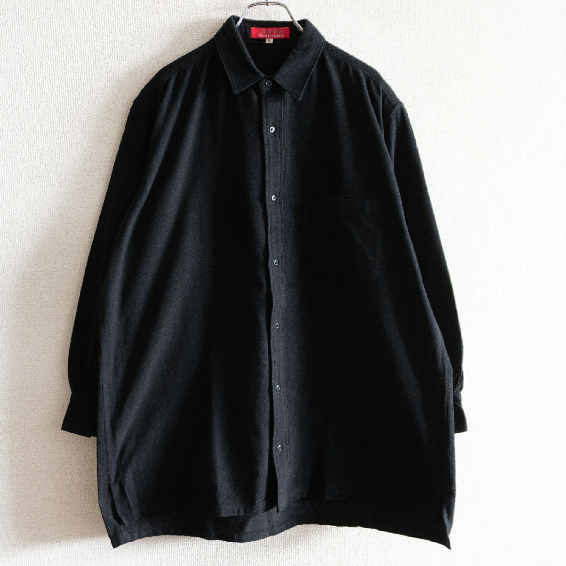 【アーカイブ】Y\u0027s for men【シャモアク天使の都市 厚地の外套大きさ プルオーバー 】M 黒いこと YOHJI YAMAMOTO ヨウジヤマモト ワイズフォーメン 26030843