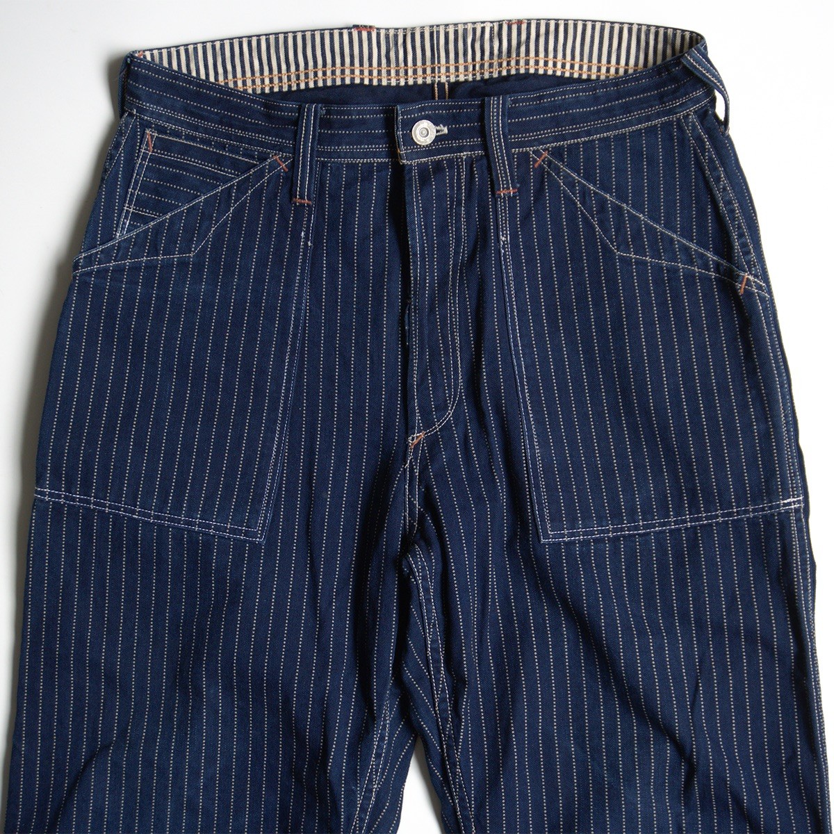 【美品】FREEWHEELERS UNION SPECIAL OVERALLS【LONGSHOREMAN OVERALLS】32×34 ペインターパンツ フリーホイーラーズ 26030693