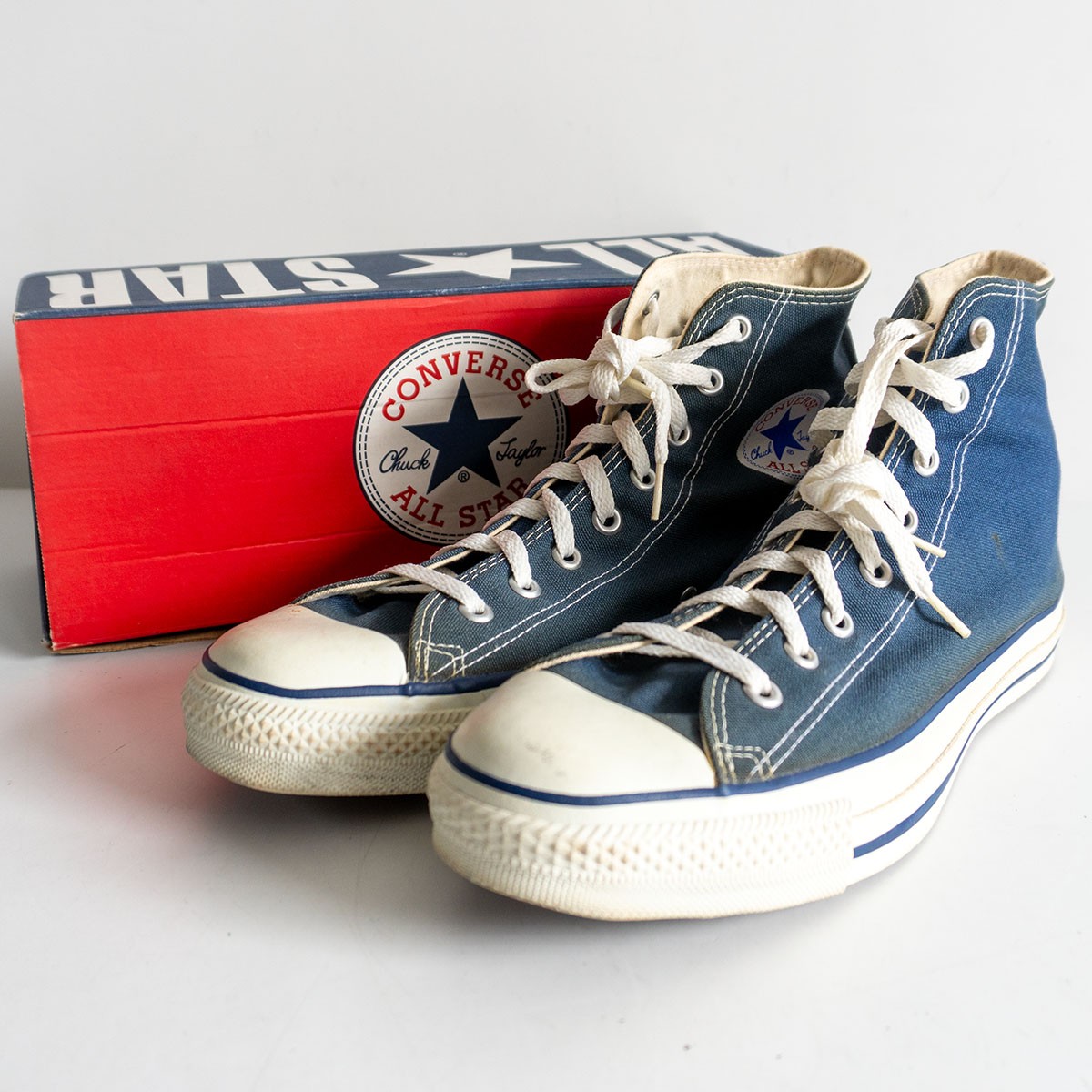 【90S/USA製】CONVERSE【ALL STAR ハイカット】 US11 ネイビー 90年代 オールスター コンバース シューズ 26030772