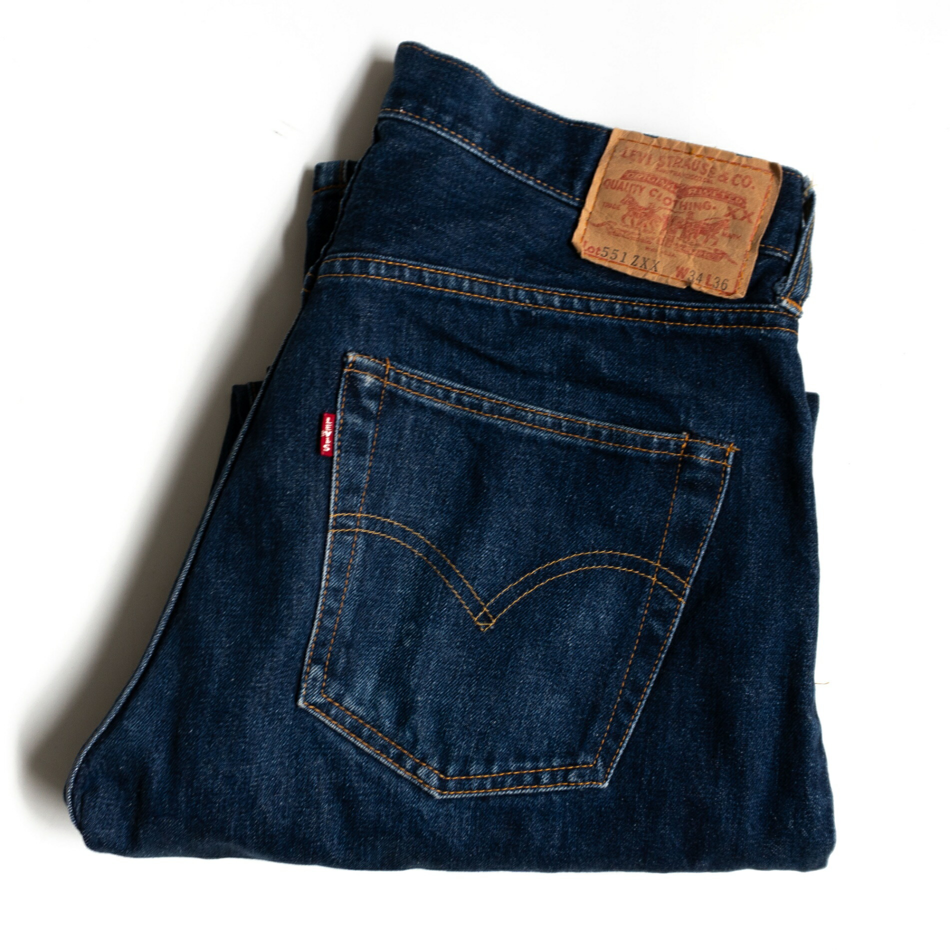 【バレンシア製】 LEVI 【551ZXX ビッグE デニムパンツ 】34×36 リーバイス 555 米国製 アメリカ製 wl 26030817