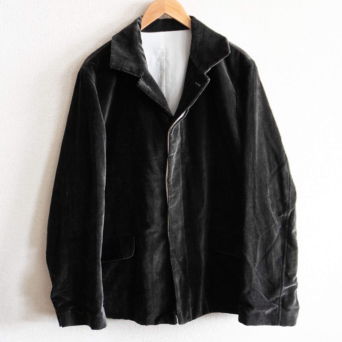 【希少】Bergfabel【EXCLUSIVE WORKER JACKET】52 イタリア製 ベロア ジャケット バーグファベル 26031006