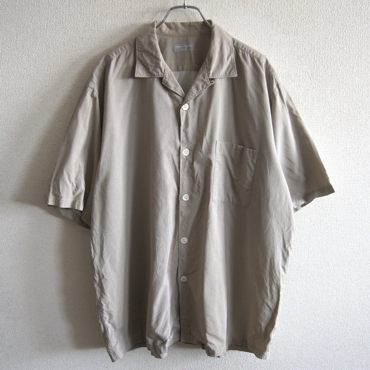 【AD1998/アーカイブ】COMME des GARCONS HOMME【90s オープンカラー レーヨン シャツ】 コムデギャルソン オム 26030858