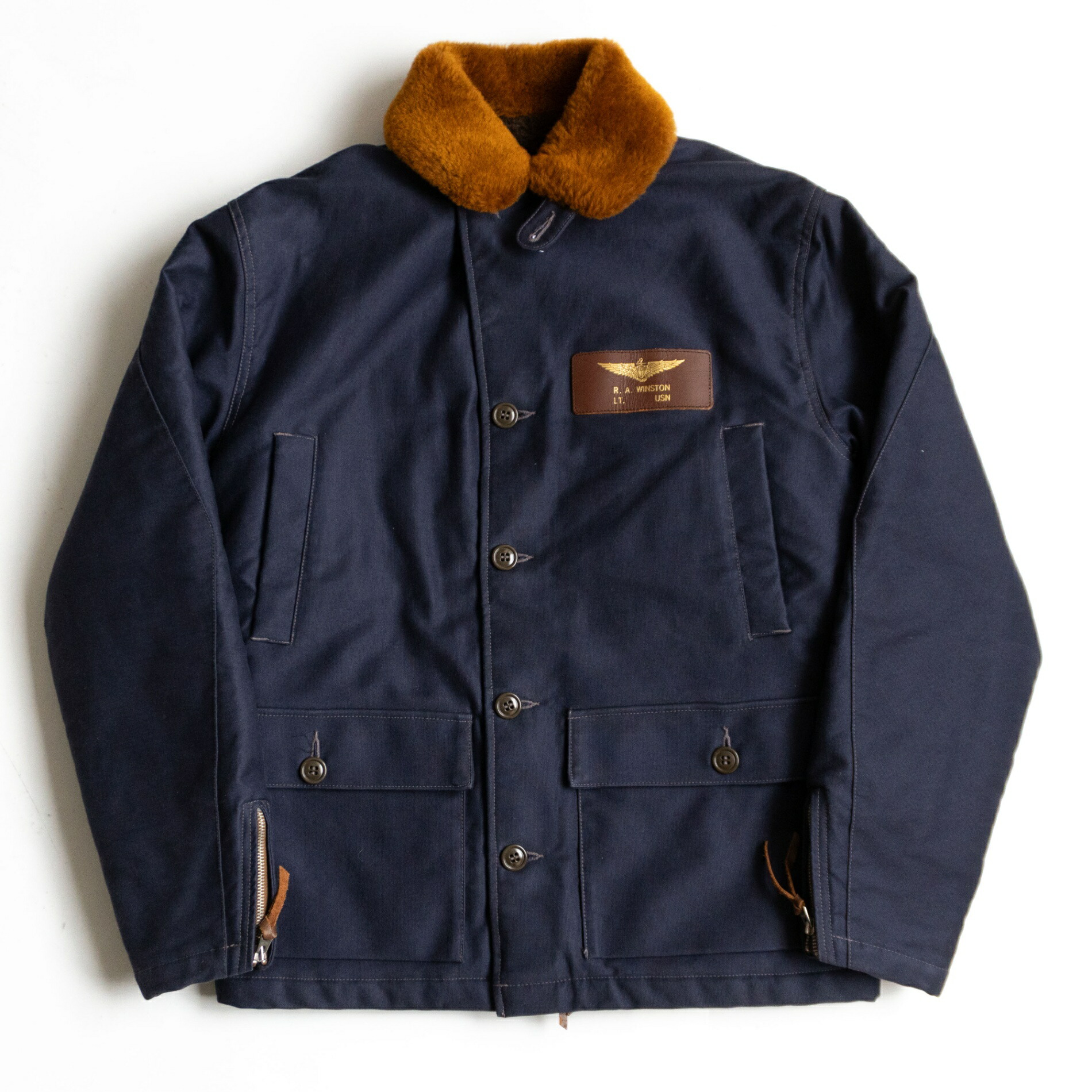 【美品】TOYS McCOY'S 【AL-1 FLIGHT JACKET】40 U.S.NAVY フライトジャケット トイズマッコイ s2603123