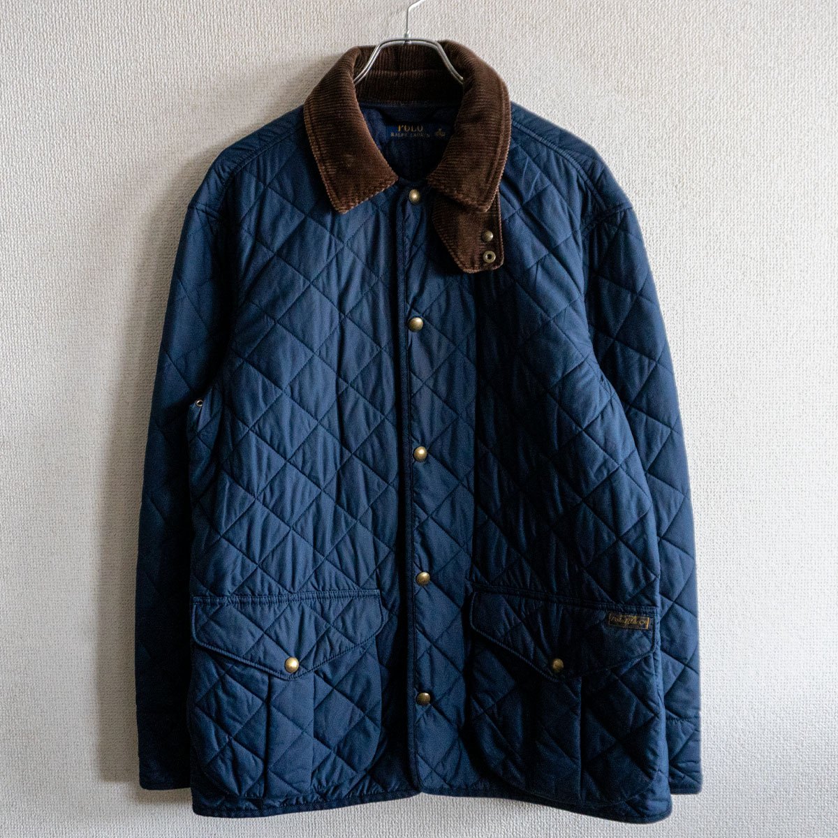 【定番】POLO RALPH LAUREN【コール天襟 キルティング 上衣】M 米国海軍 ポロラルフローレン s2604020