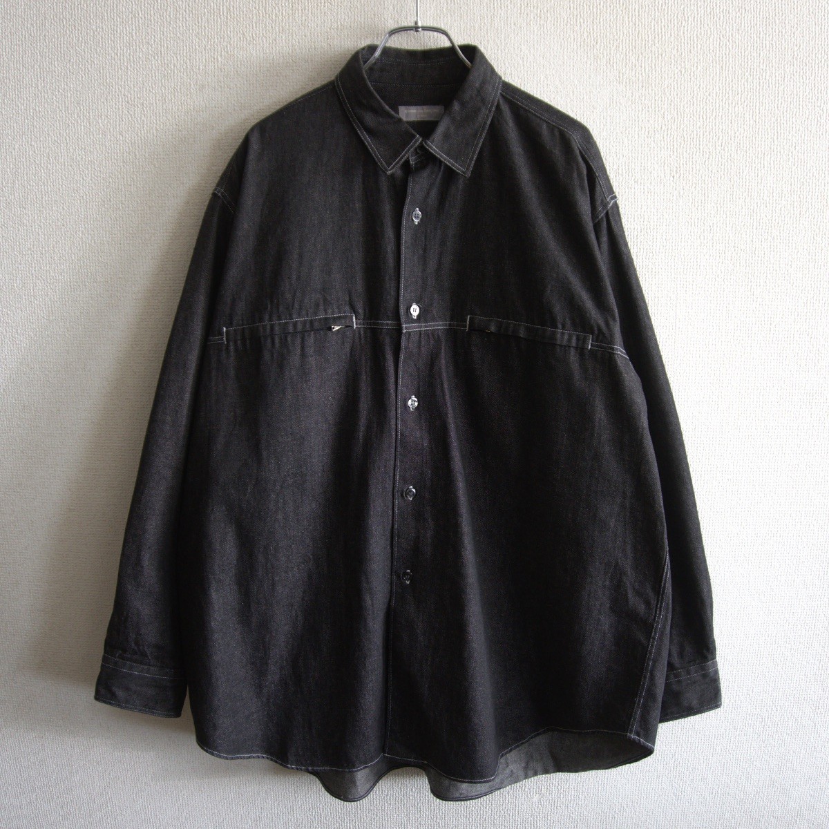 【80S/アーカイブ】COMME des GARCONS HOMME【ブラック デニム シャツ】 80年代 コムデギャルソン オム 26040148