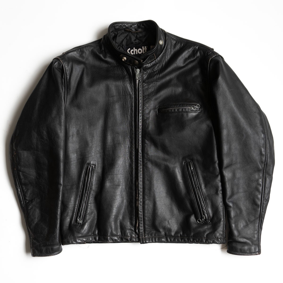【雰囲気抜群/ビッグサイズ】SCHOTT【641Q/シングルライダースジャケット】42 レザー アメリカ製 ショット 26040174 32,890円
