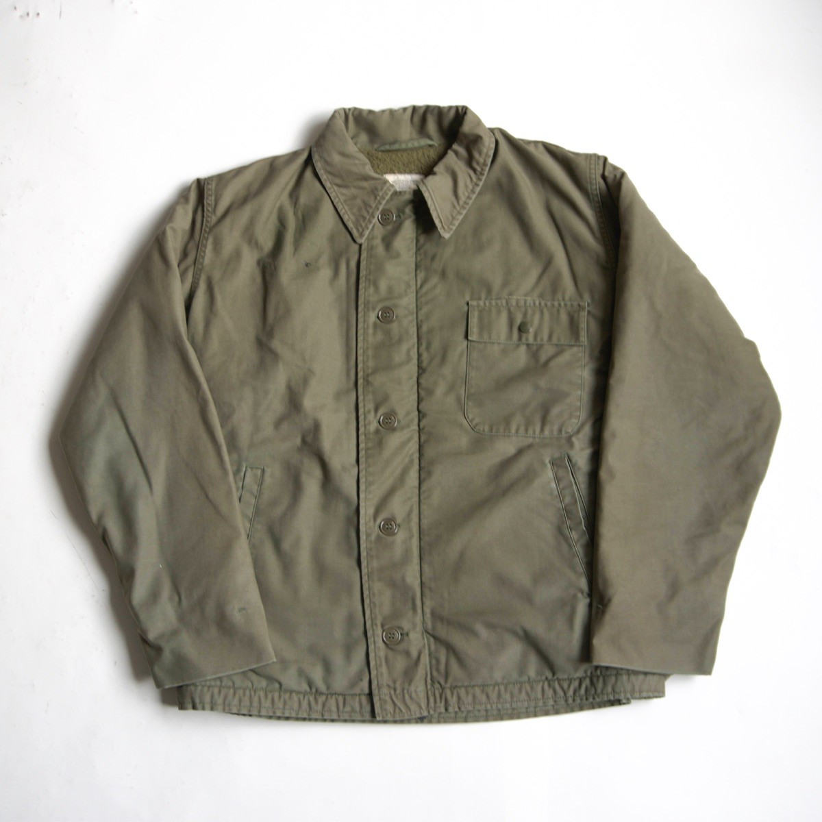 【83年製】US NAVY【80S A-2 DECK JACKET】 L(42-44) デッキジャケット ミリタリー 80年代 26040172