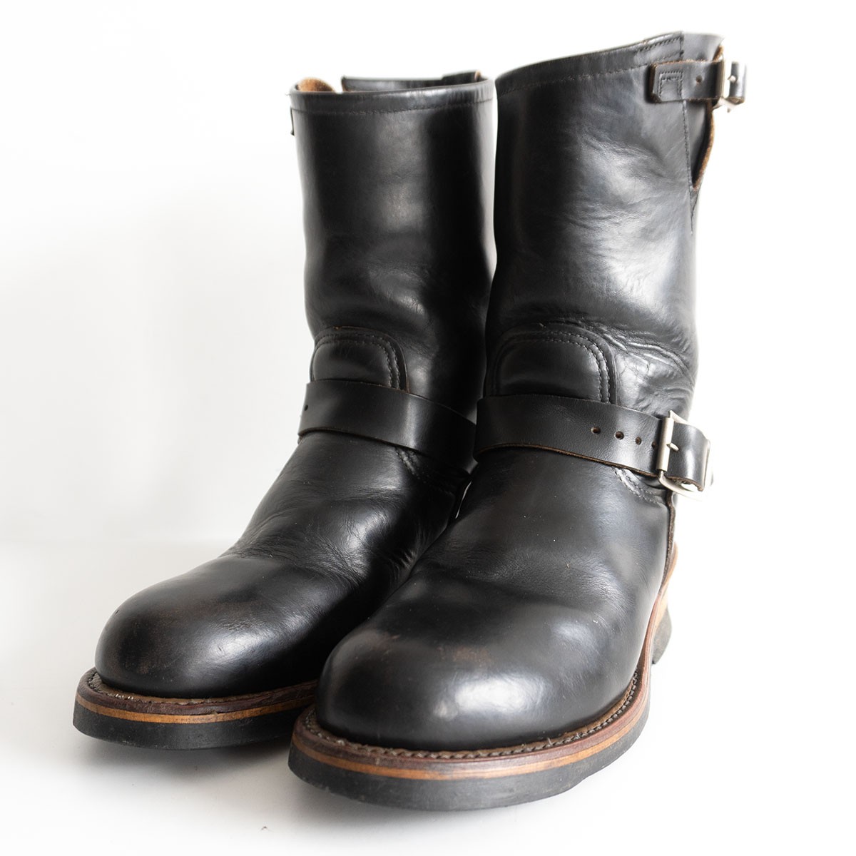 【PT91/茶芯】REDWING【2268/エンジニアブーツ】US6.5 ブラック レッドウィング USA製 s2604087｜OLD BOY SHOP