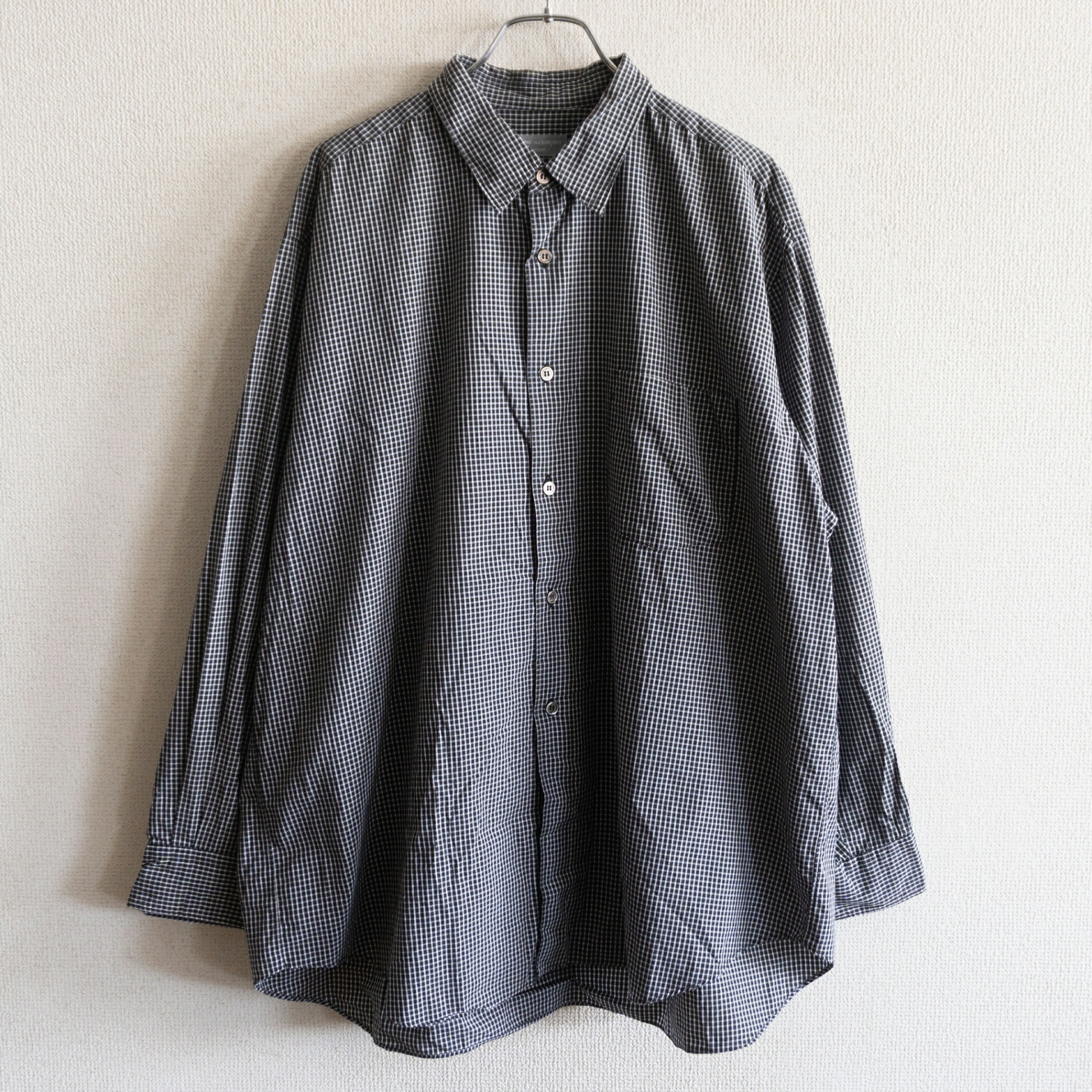 【90s/アーカイブ】COMME des GARCONS HOMME【ギンガムチェック オーバーサイズ シャツ】コムデギャルソン オム 26040398
