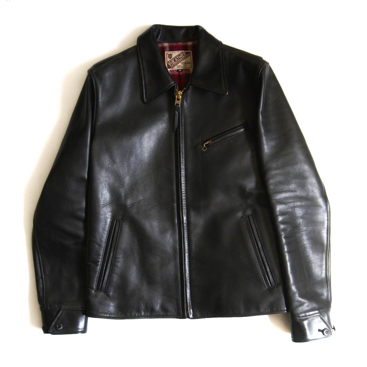【美品】Y’2 LEATHER【HV HORSE SINGLE BREASTED JACKET】40 ホースハイド レザー ジャケット ワイツーレザー 26040486
