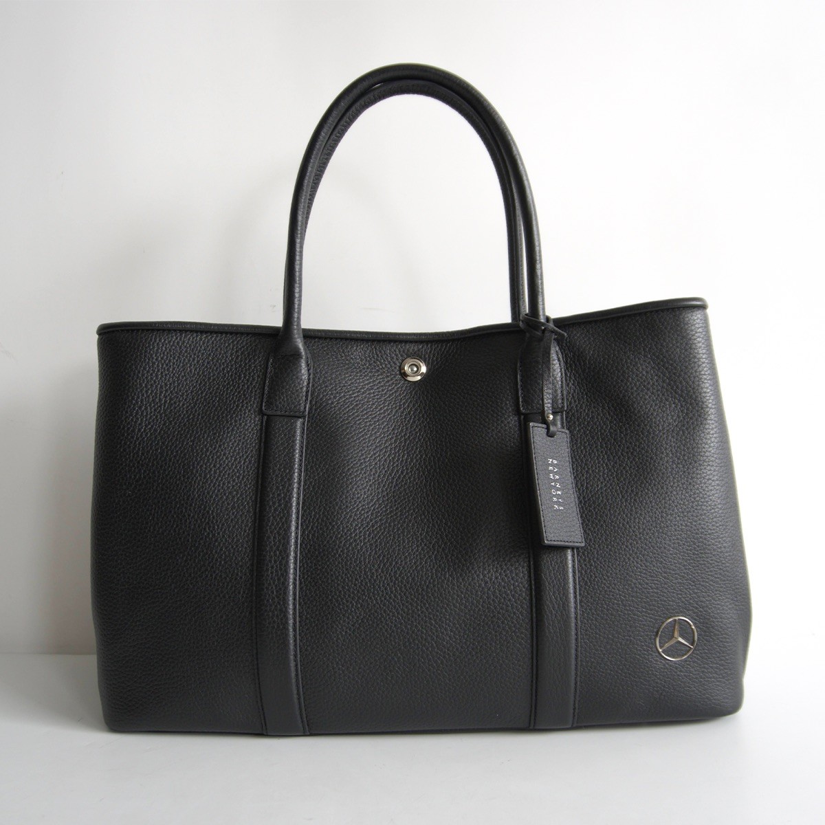 【極美品】BARNEYS NEWYORK × Mercedes-Benz【なめし革 トートバッグ】黒いこと 26040655