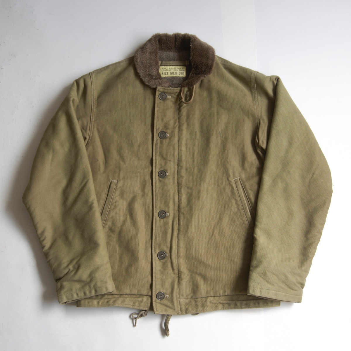 【M品番】BUZZ RICKSON&rsquo;S【N-1 デッキジャケット ワッペンカスタム】M バズリクソンズ 東洋エンタープライズ s2604123｜OLD BOY SHOP