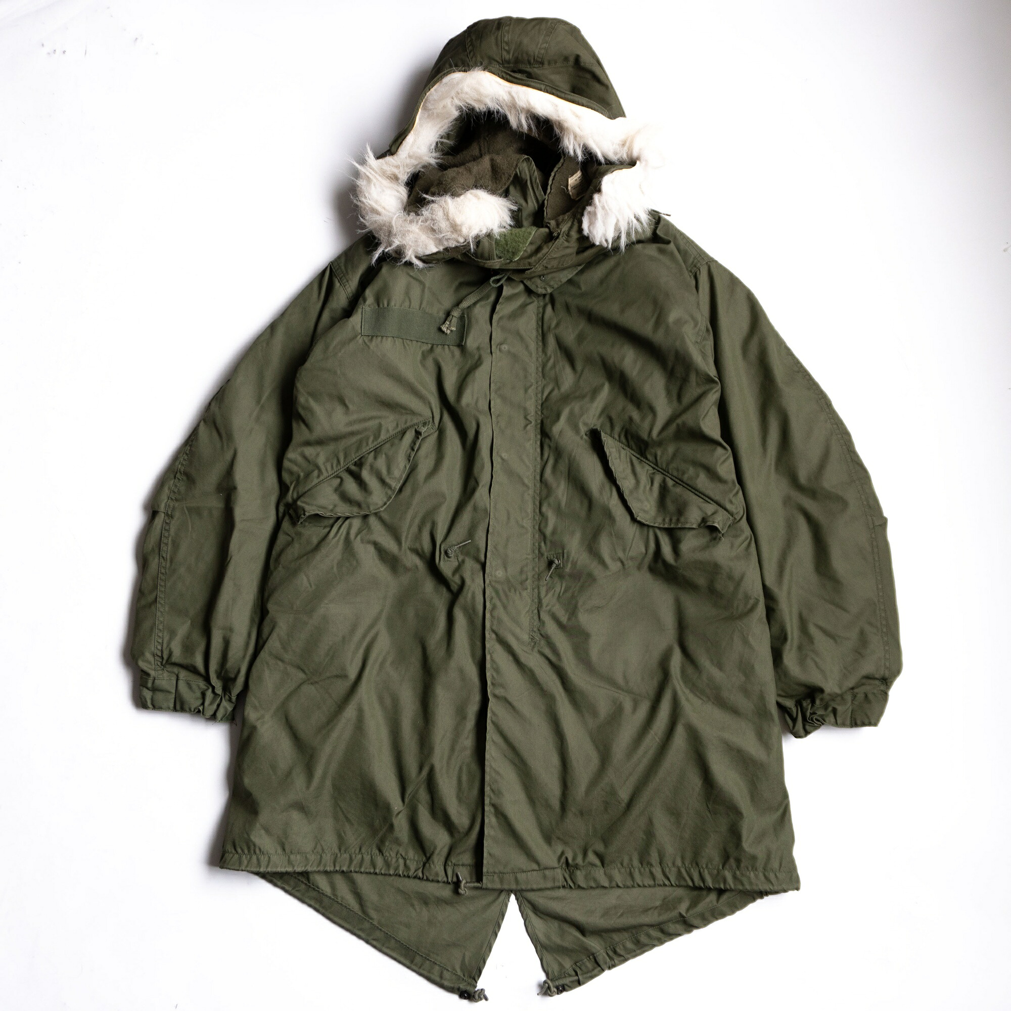 【美品/80s】US ARMY【M-65 モッズコート】XS フルセット フィッシュテール アノラック 正規陸軍 米軍 26040657