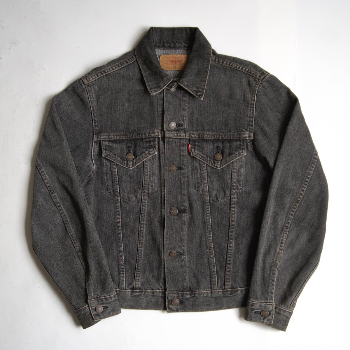 【雰囲気抜群/90s】 LEVI 【70505-0257/先染めブラックデニムジャケット 】38 リーバイス 90年代 26040682