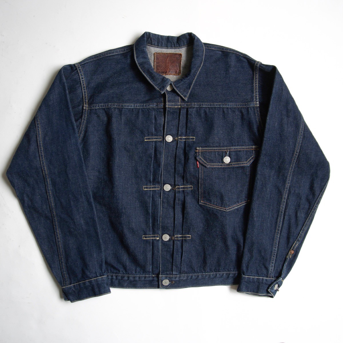 【美品濃紺/ビッグ大きさ】LEVI\u0027S VINTAGE CLOTHING【506XX ビッグE ジーンズ上衣 】42 旧日本製 一塁手 リーヴァイズジーンズ 26050079