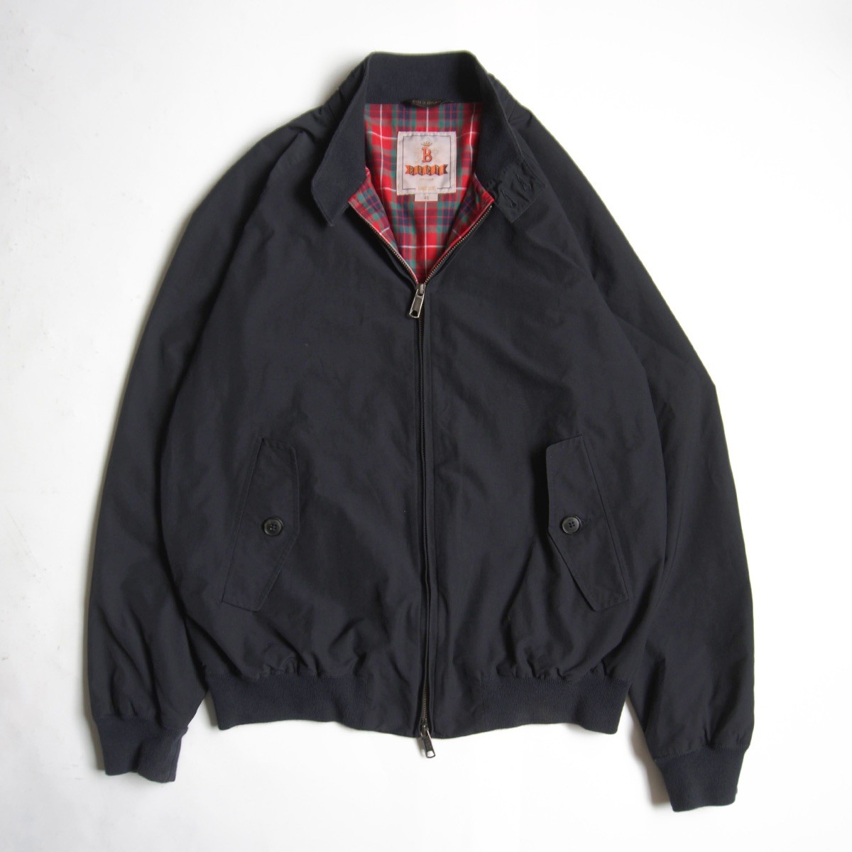 【美品/ビッグサイズ】BARACUTA【G9 スウィングトップ ハリントンジャケット】 46 バラクータ ブラック s2605048|OLD BOY SHOP