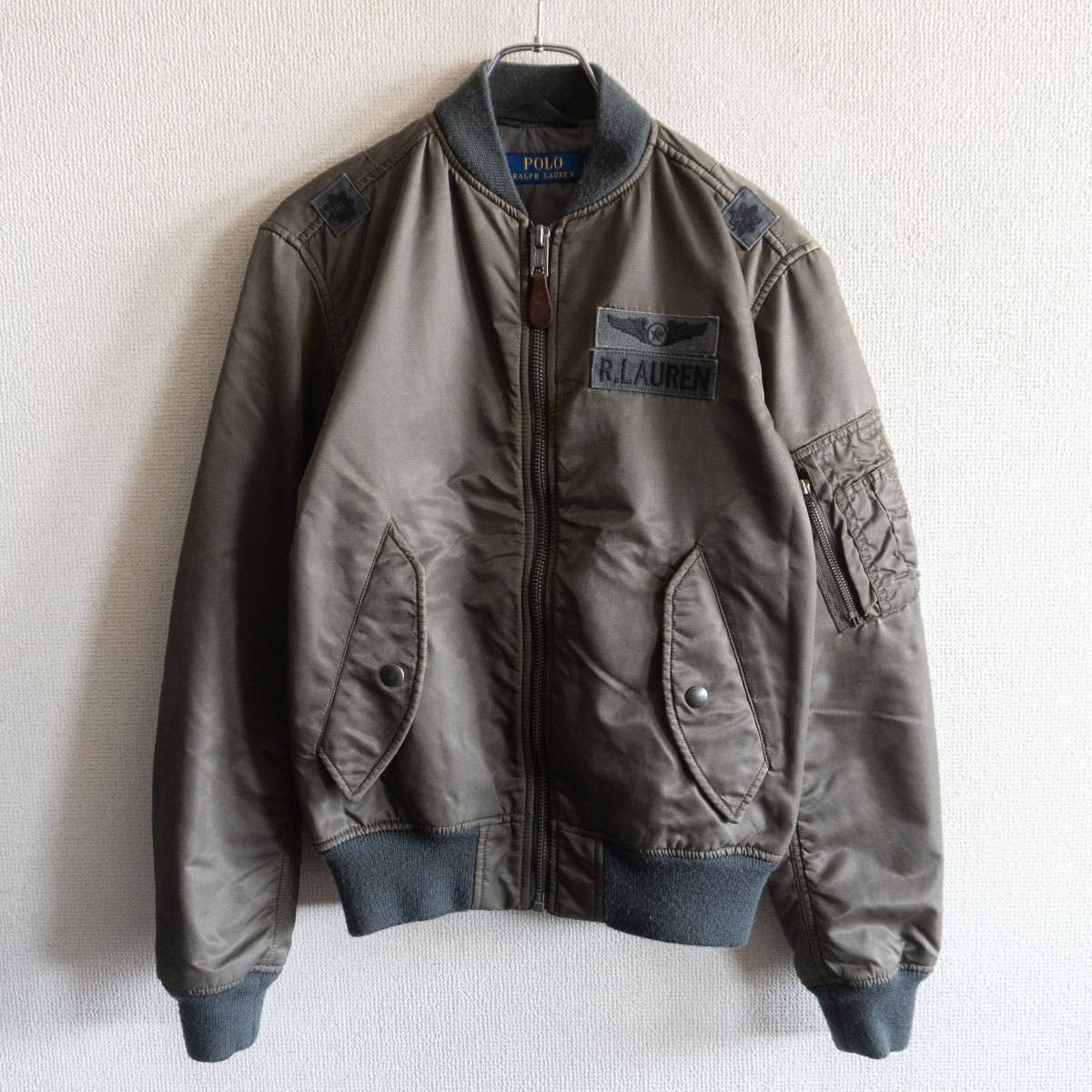 【美品】POLO RALPH LAUREN 【MA-1 飛翔上衣】L ミリタリー ラルフローレン 26050413