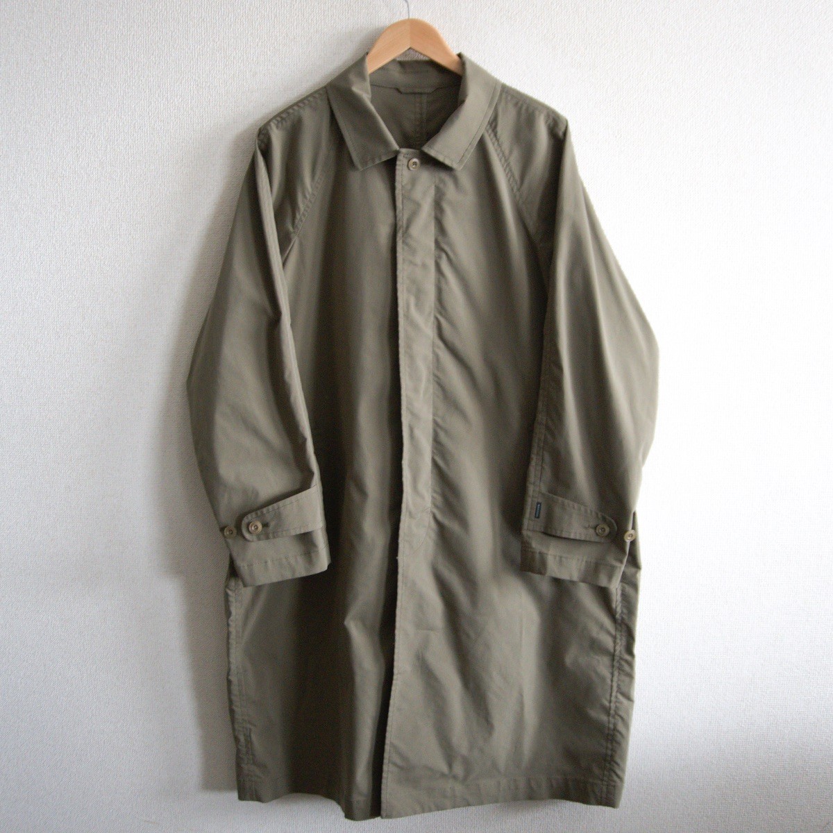 【美品】PAPAS PLUS 【ステンカラー コート】L パパス プラス カーキ 26050461｜OLD BOY SHOP