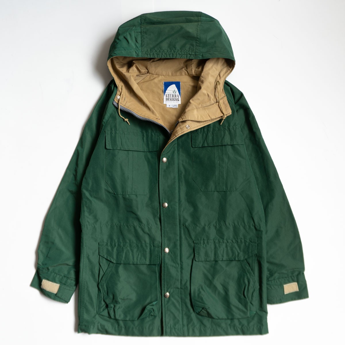 【美品】Sierra Designs 【USA製 60/40差し交わす お山パーカー】 S 緑であること 上衣 シエラデザイン 26050678