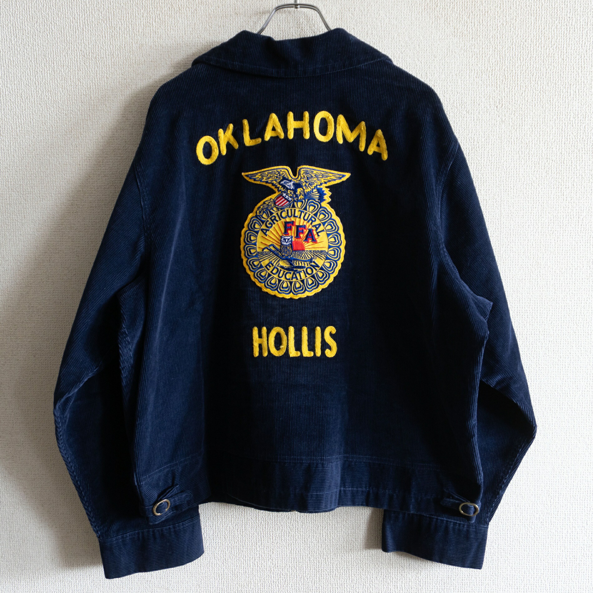 【美品】 FFA ファーマーズ ジャケット【ワーク ジャケット】48 OKLAHOMA コーデュロイ 刺繍 古着 26050649｜OLD BOY SHOP 28,512円