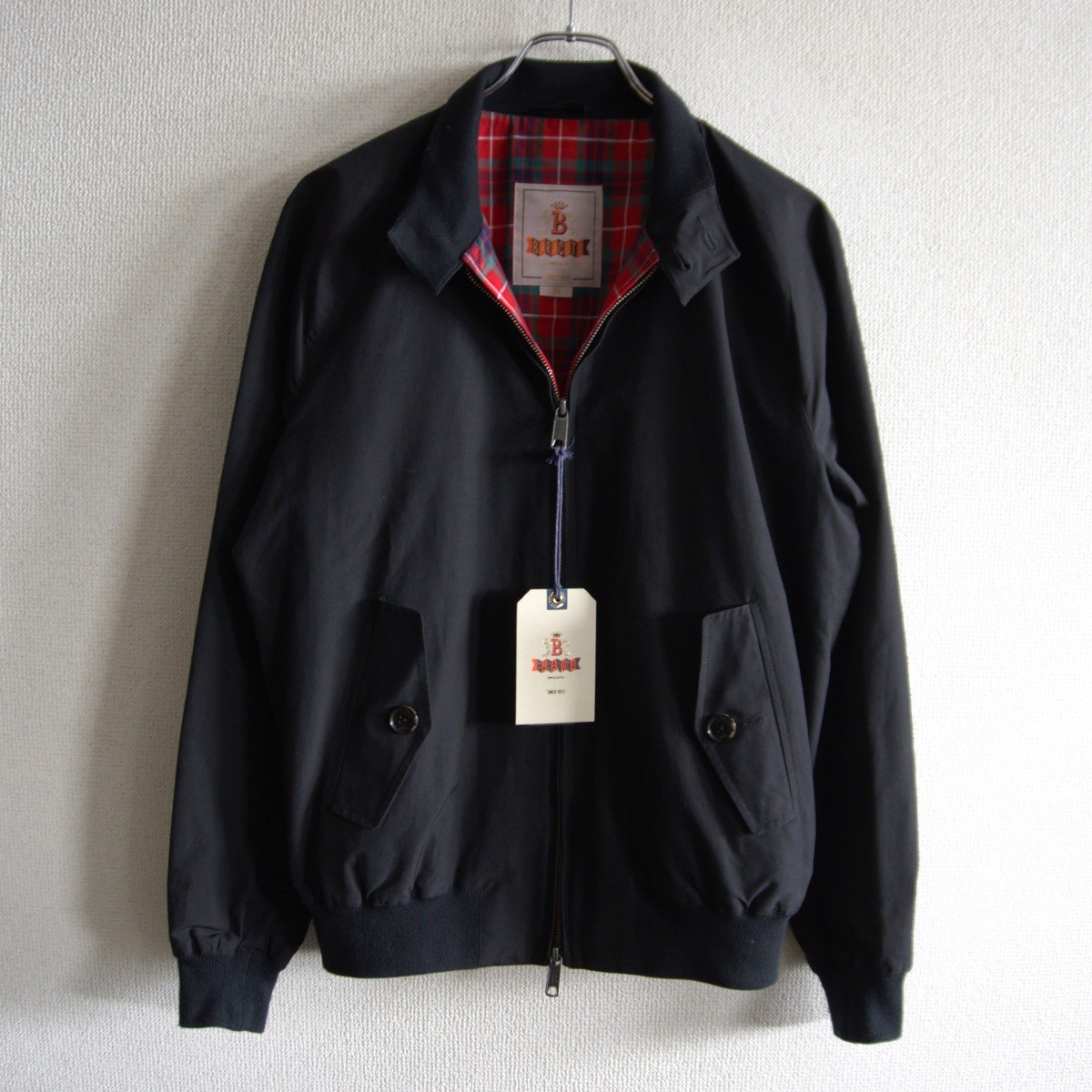 【美品】 BARACUTA 【G9 スウィングトップ ハリントンジャケット】 38 バラクータ ブラック イングランド製 s2605146｜OLD BOY SHOP
