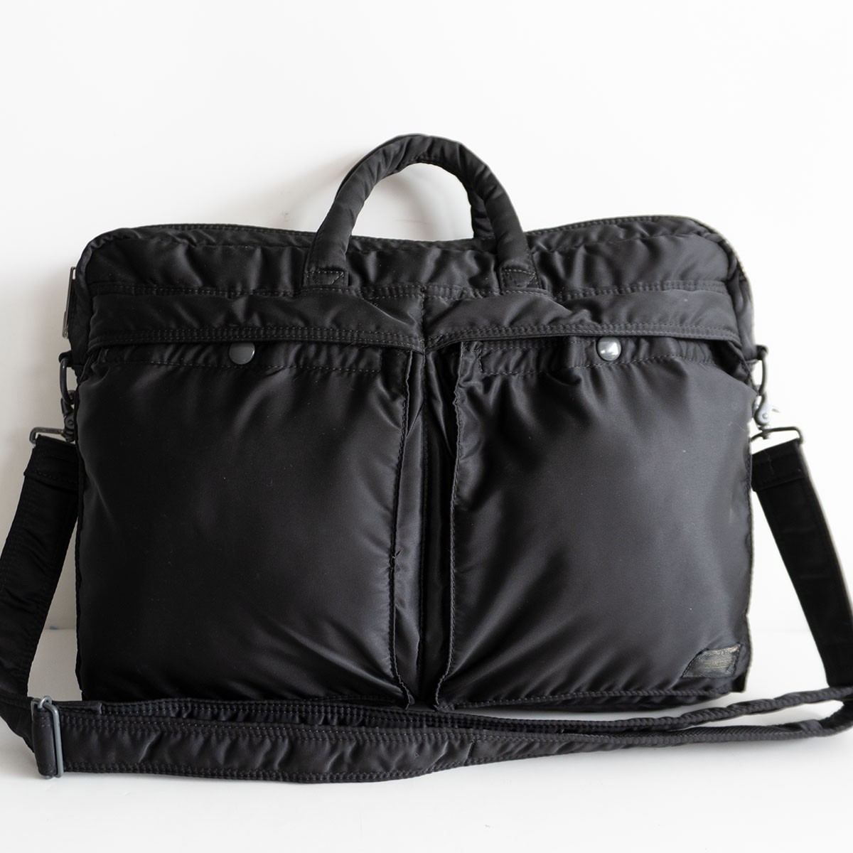 【美品】PORTER 【給油艦 2WAY ショルダーバッグ】ボーイ ナイロン 黒いこと TANKER BAG 26050749