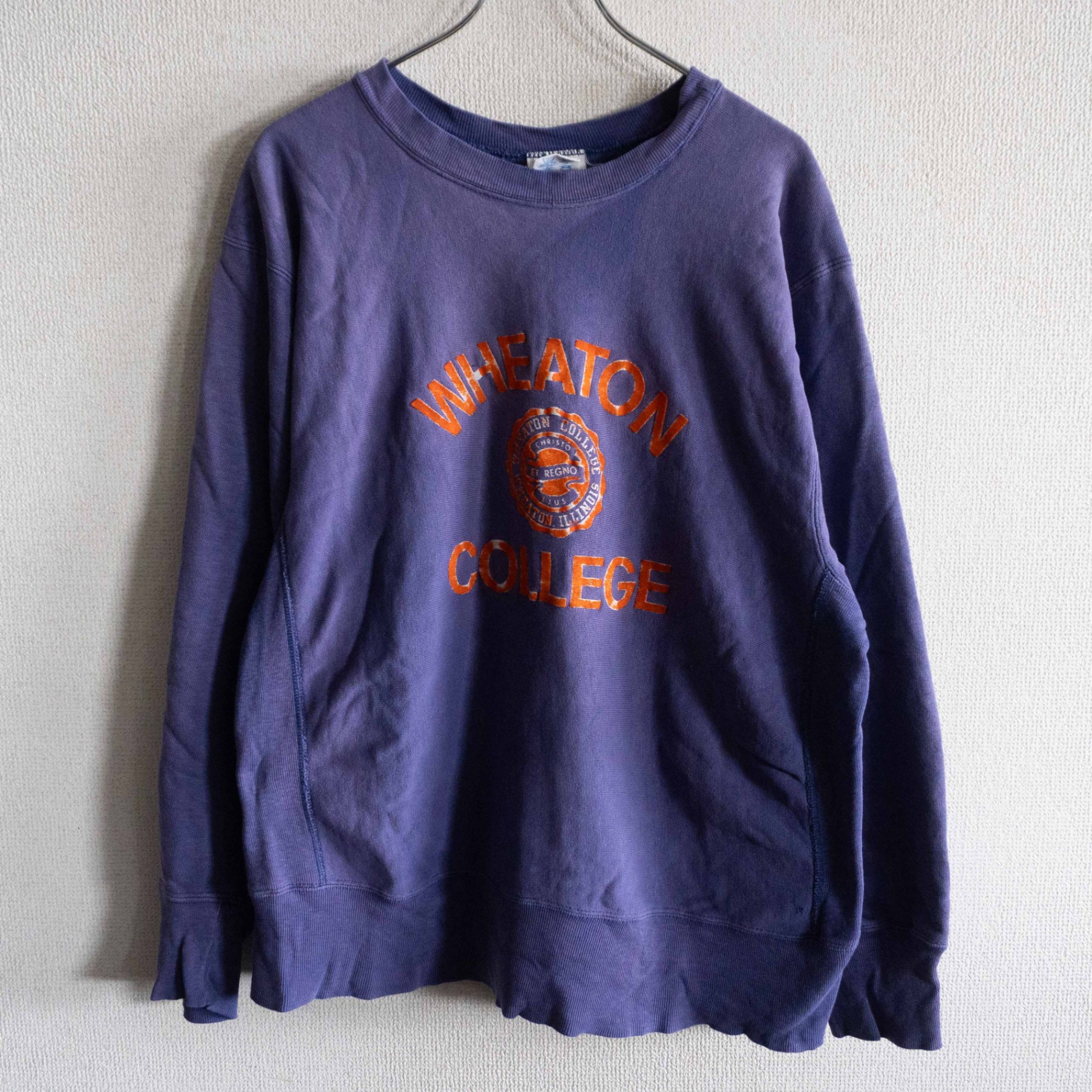 【80s/USA製】CHAMPION【WHEATON REVERSE WEAVE リバースウィーブ 汗水】L はやりっ児 80年月日 26050785