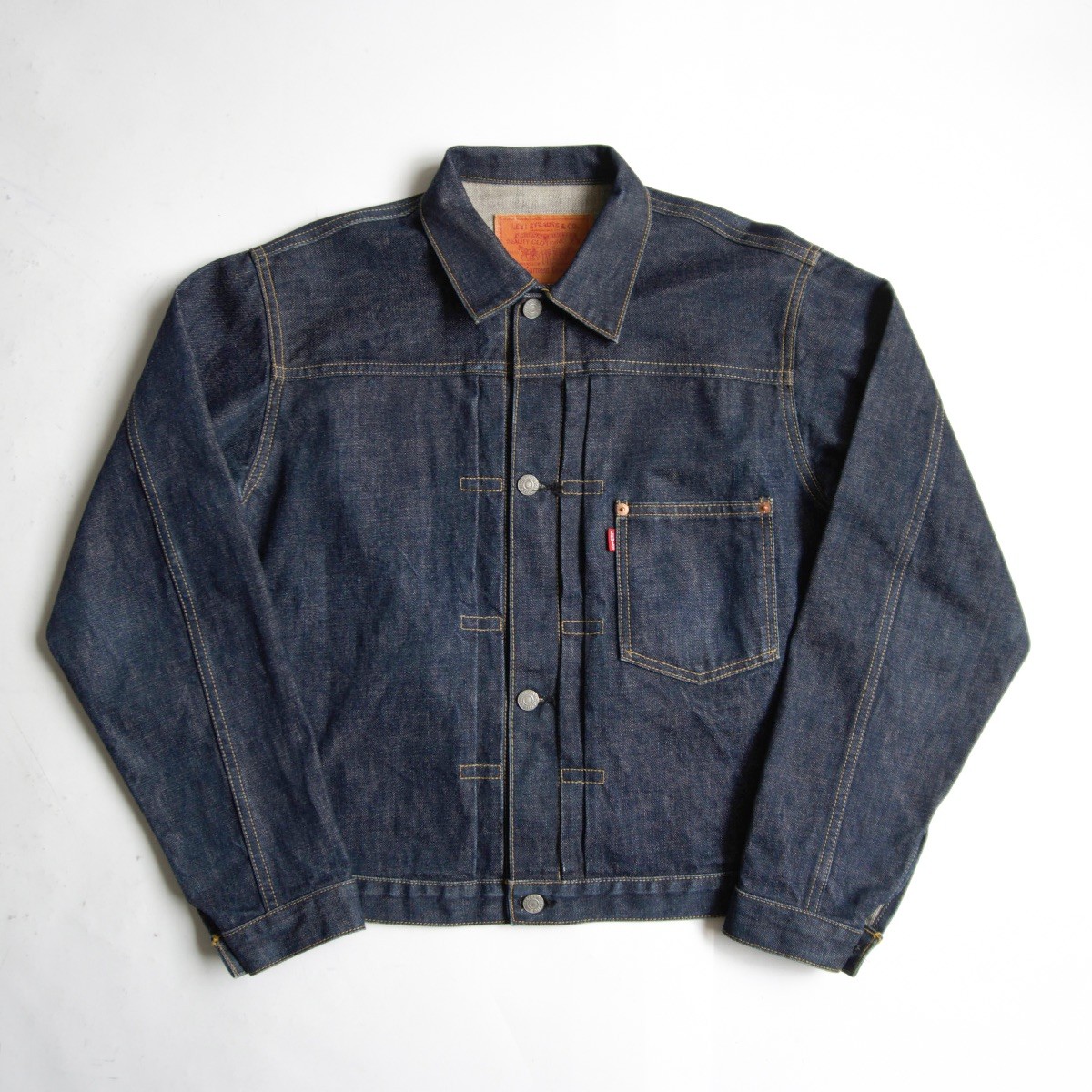 【美品濃紺/戦争状態真似形】 LEVI\u0027S 【 506XX ビッグE ジーンズ上衣 】 40 一塁手 1ST 日本製 リーヴァイズジーンズ 26060078