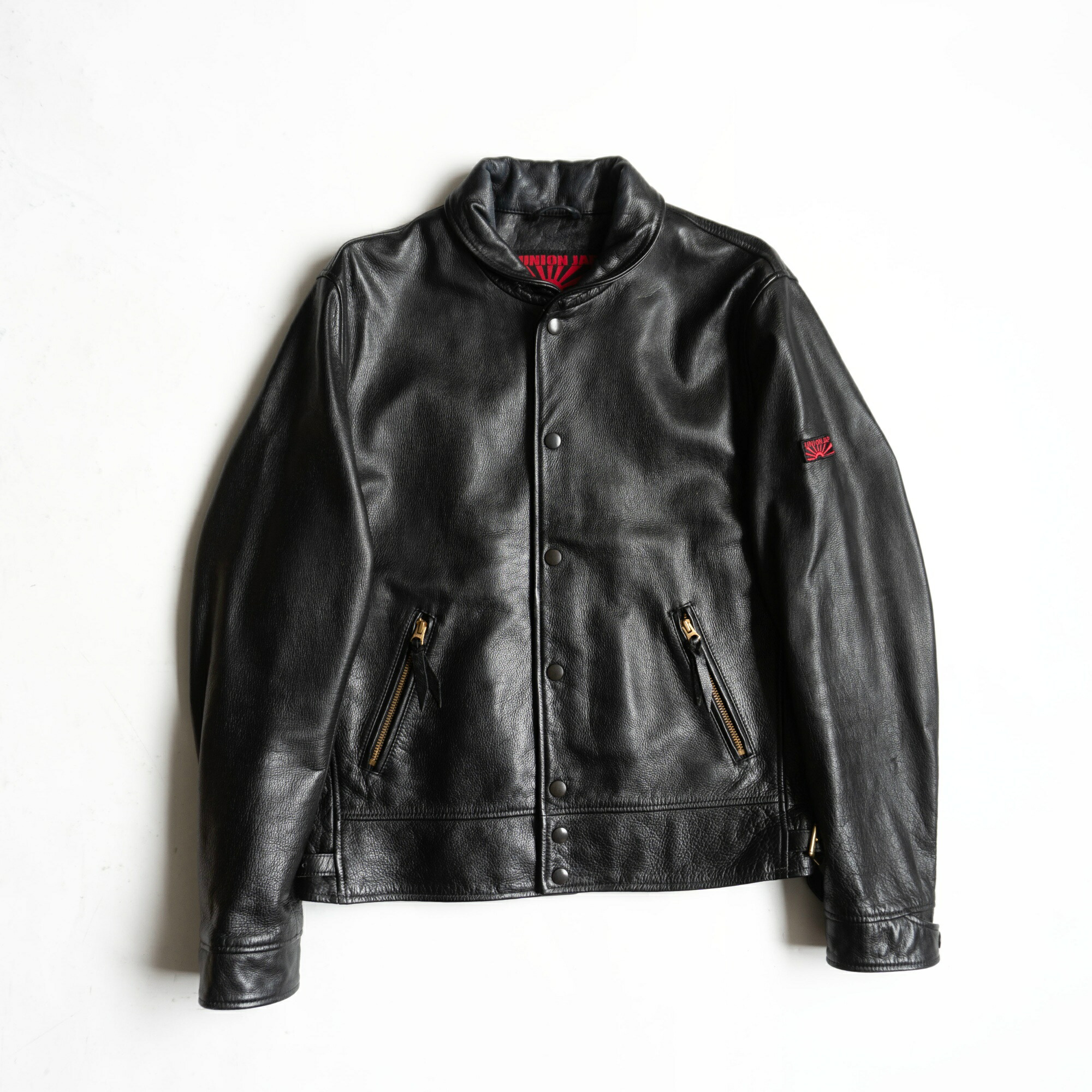 【美品】Y\u00272 LEATHER×UNION JAP 【ステアオイル コサックジャケット】LL なめし革 単位労働組合ジャップ ワイツーレザー 26060367