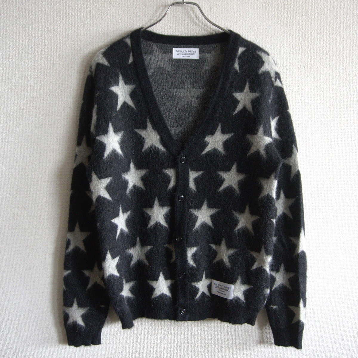 【美品】WACKO MARIA【スター柄 モヘアカーディガン】M ワコマリア 26060248｜OLD BOY SHOP