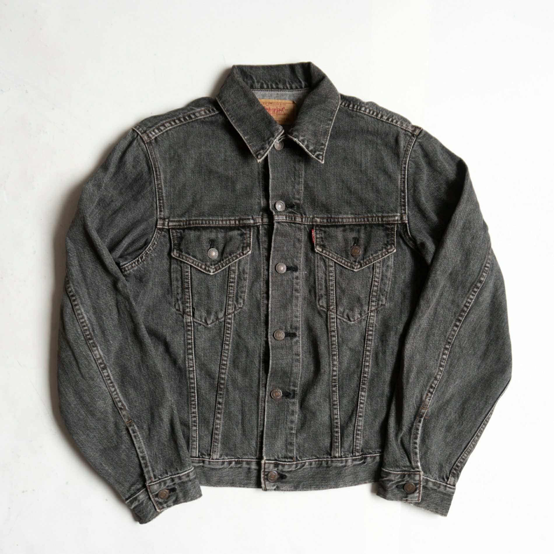 【雰囲気抜群/90s】 LEVI'S 【70505-0257/先染めブラックデニムジャケット 】38 リーバイス 90年代 26060662｜OLD BOY SHOP