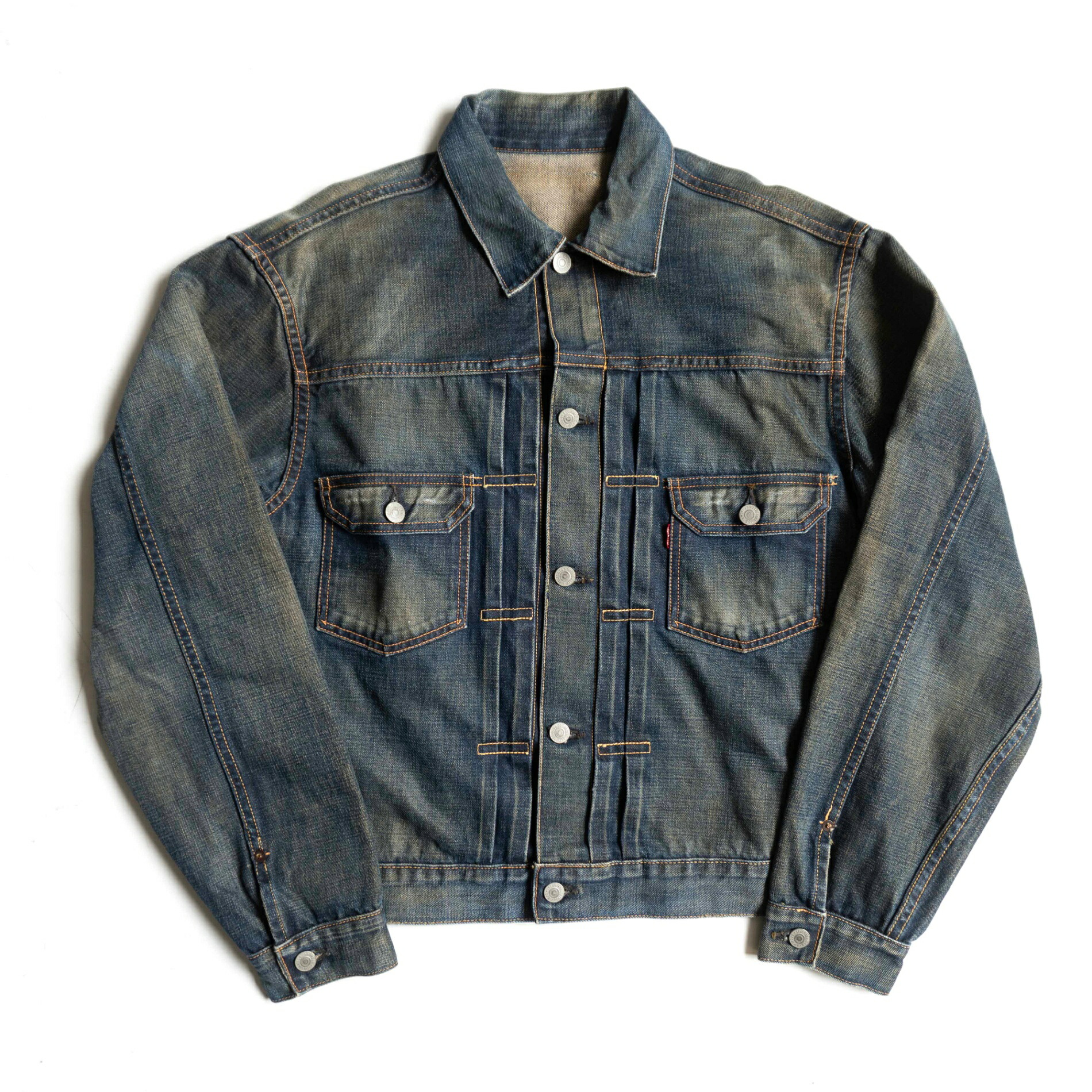 【加工モデル/ビッグサイズ】 LEVI'S VINTAGE CLOTHING【2nd 507XX ビッグE デニムジャケット】44 旧日本製 リーバイス セカンド 26070091|OLD BOY SHOP