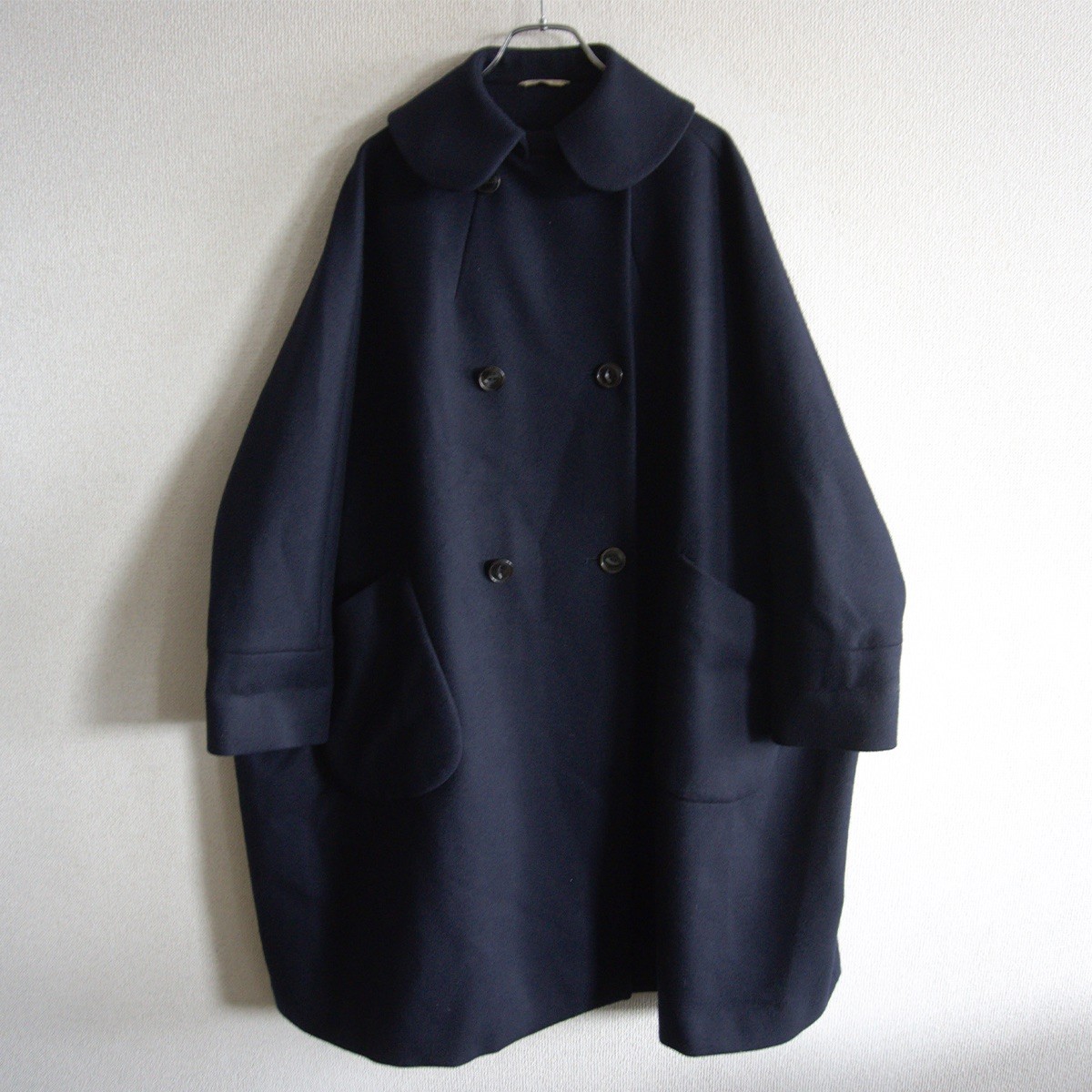 【美品】ARTS&SCIENCE【ウール バルーン コート】1 ネイビー アーツアンドサイエンス 26070111｜OLD BOY SHOP