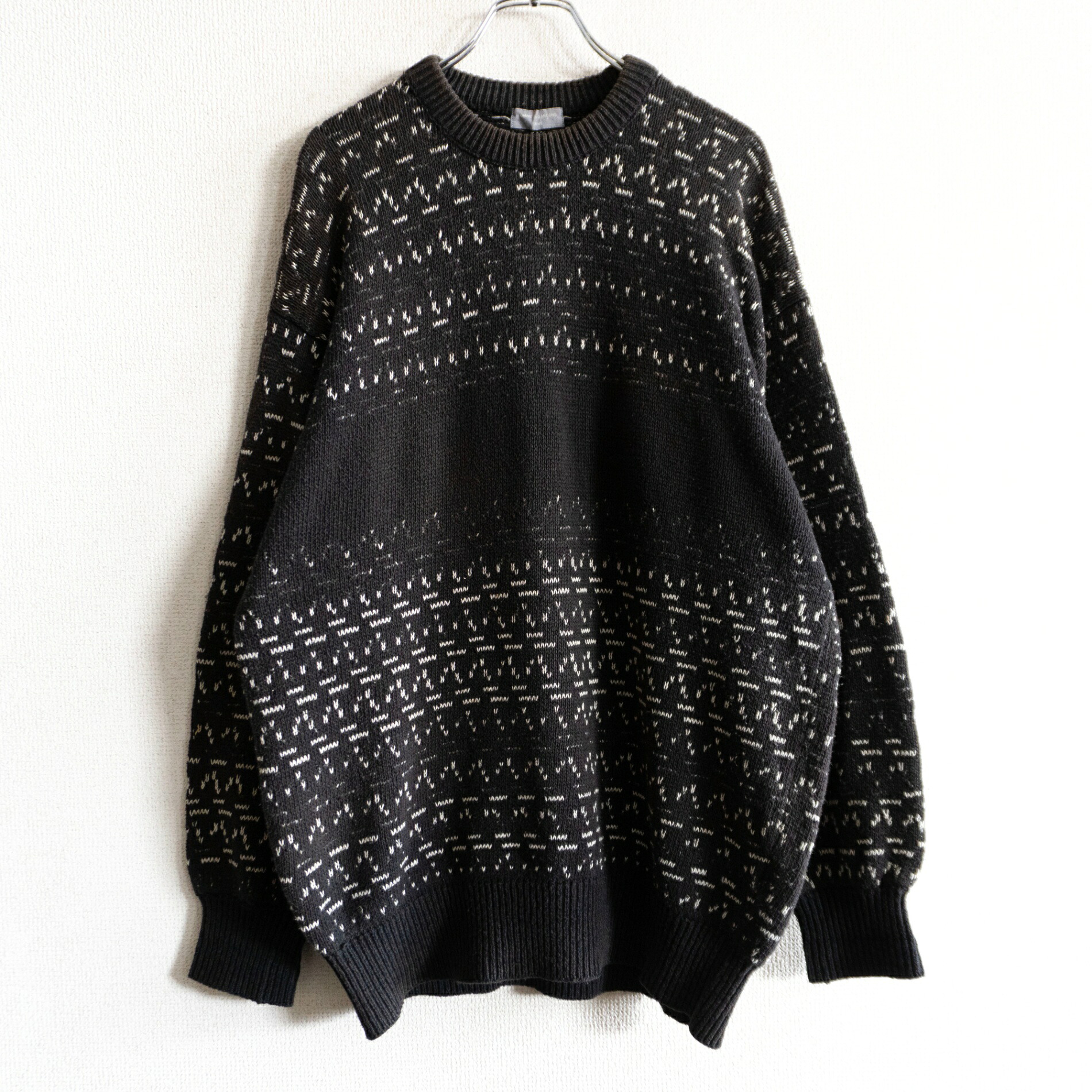 【90s/アーカイブ】COMME des GARCONS HOMME 【90年代 バーズアイ コットン ニット】 ギャルソンオム s2607033｜OLD BOY SHOP