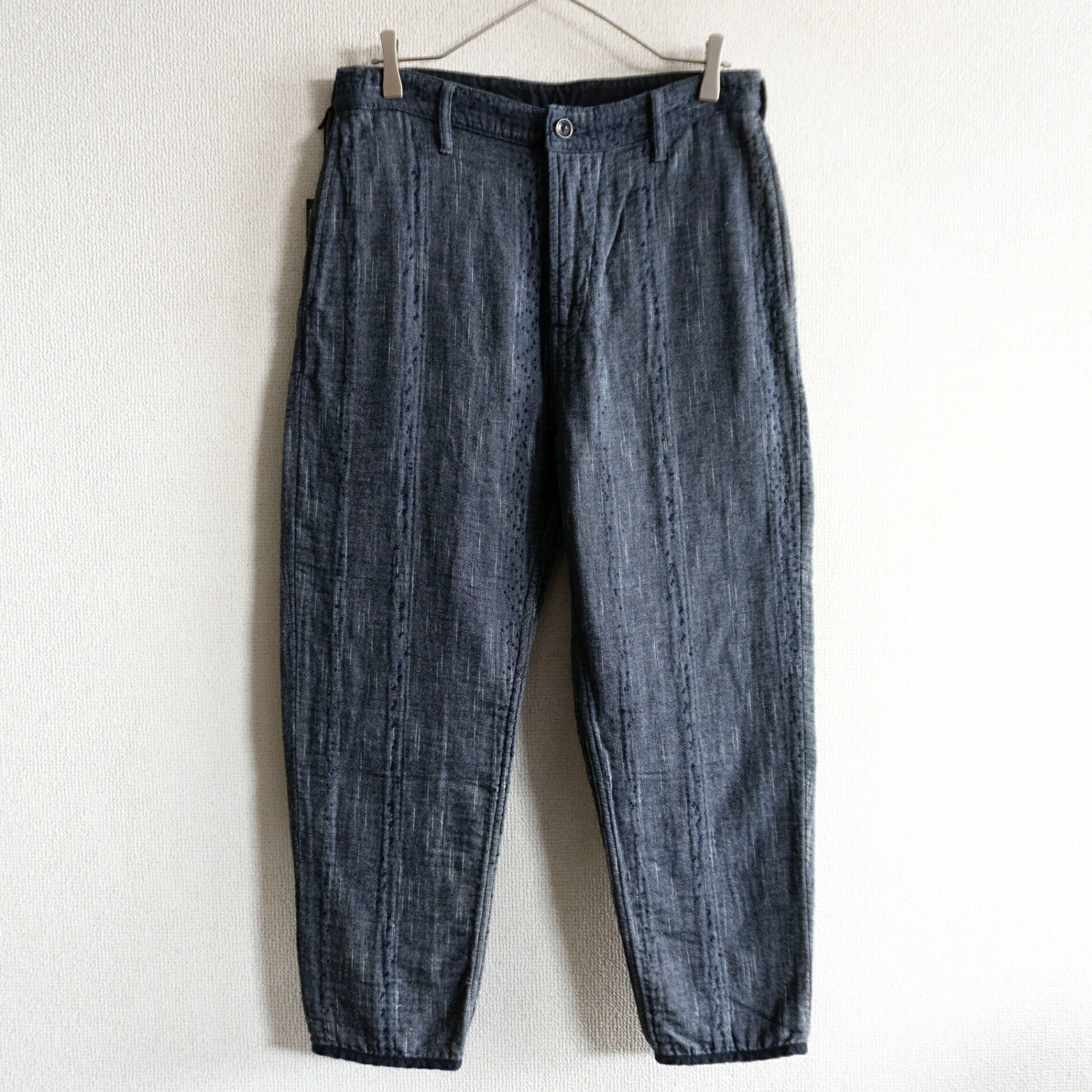 【極美品】PORTER CLASSIC【NEW SASHIKO CROPPED PANTS】S ニュー刺子 クロップドパンツ ポータークラシック s2607024|OLD BOY SHOP