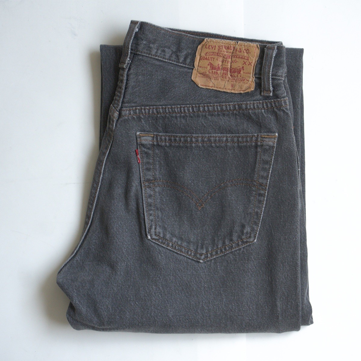 【先染め】 LEVI'S 【80s/501 ブラックデニム デニムパンツ】32×32 リーバイス アメリカ製 80年代 wsm 26070211|OLD BOY SHOP