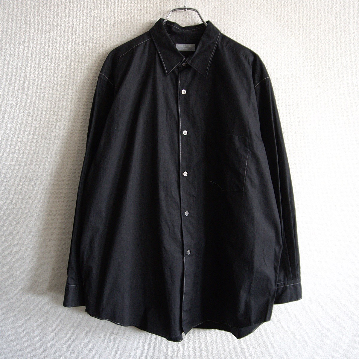 【AD1998/アーカイブ】COMME des GARCONS HOMME【90s シャツ】 ブラック コムデギャルソンオム 26070300｜OLD BOY SHOP