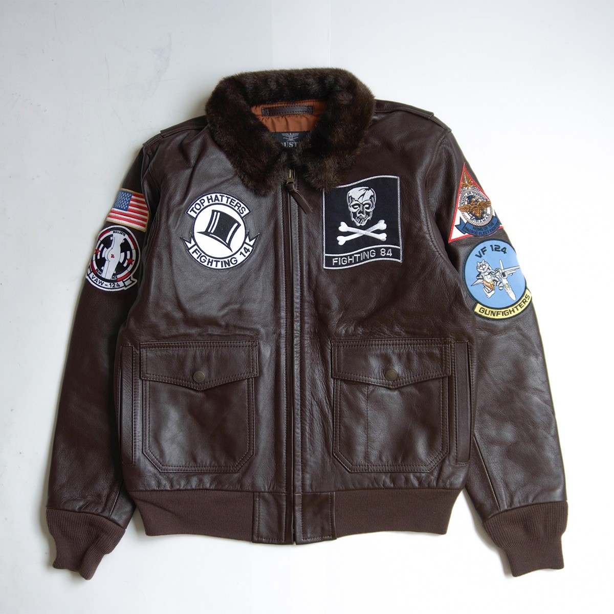 【美品】HOUSTON【G-1 レザー フライトジャケット】L ブラウン ヒューストン 26070454｜OLD BOY SHOP