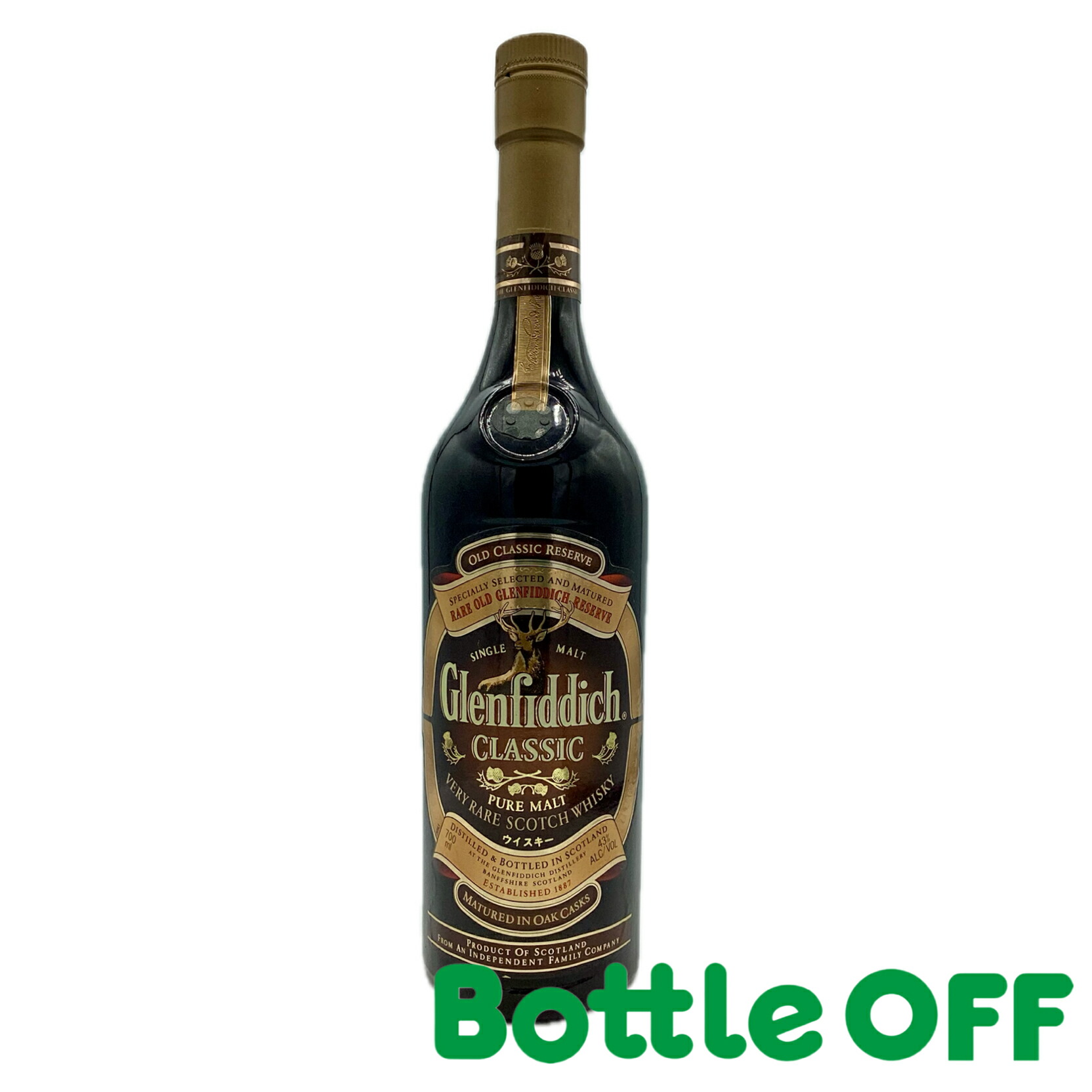 【楽天市場】グレンフィディック ピュアモルト 750ml 43% glenfiddich pure malt オールドボトル ヴィンテージウイスキー  【二次流通品】 : BO楽天市場店