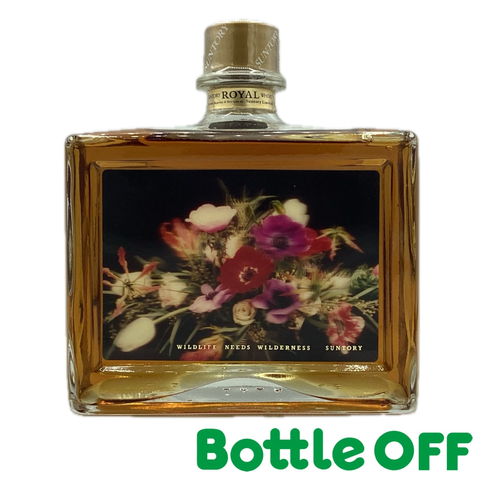 サントリー ローヤル 花の万博 EXPO'90 記念ボトル ワイルドライフ 43% 600ml SUNTORY ROYAL WILDLIFE オールドボトル ヴィンテージウイスキー【二次流通品】｜BO店