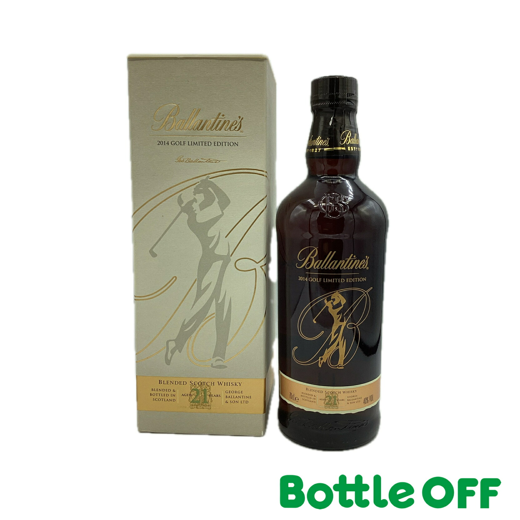 バランタイン21年 ゴルフ 2014 リミテッドエディション 箱付き 700ml 40% BALLANTINE'S 21 GOLFLIMITEDEDITION 2014 オールドボトル【二次流通品】｜BO店 21,000円