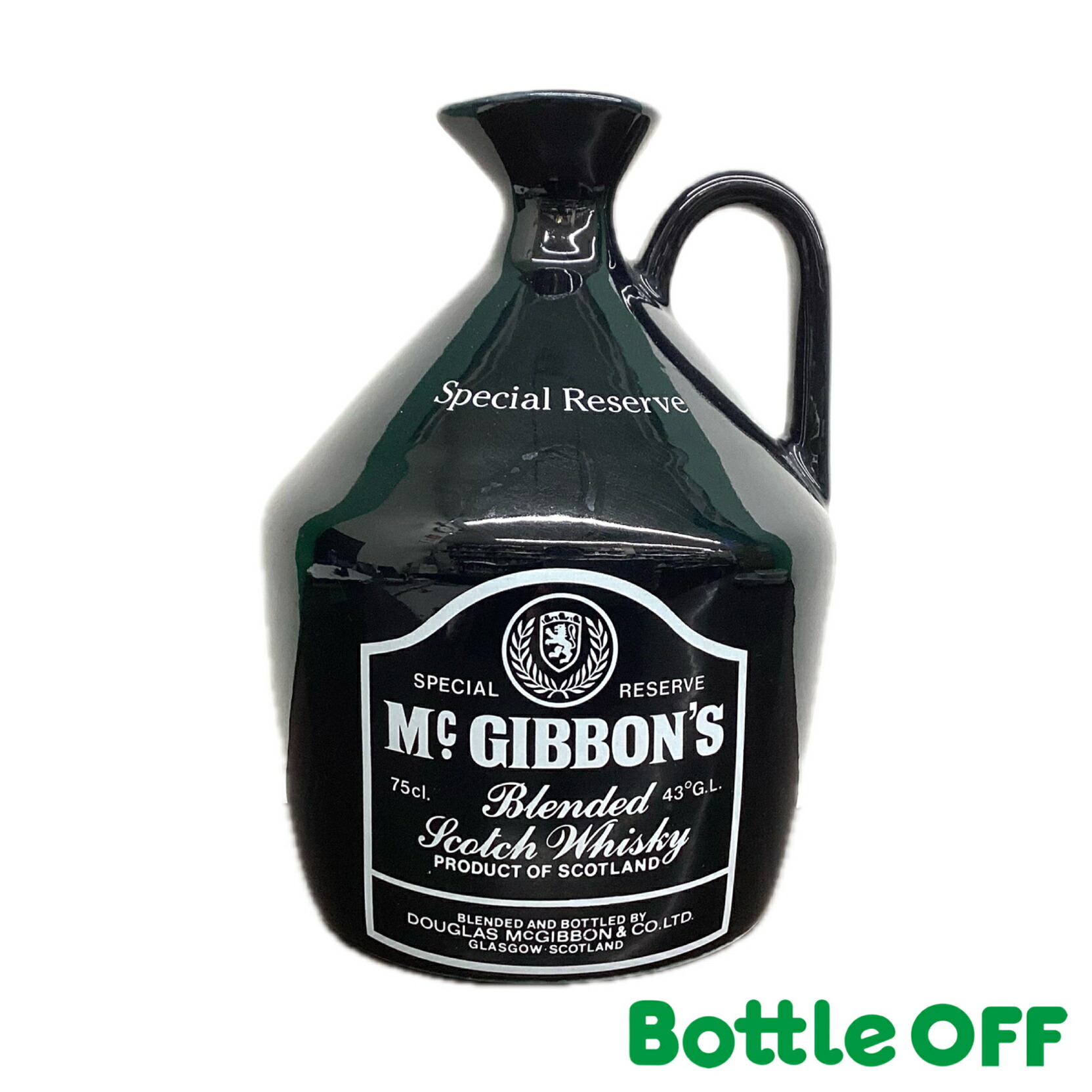マックギボンズ スペシャルリザーブ 陶器ボトル 43% 750ml Mc GIBBON'S Special Reserve オールドボトル ヴィンテージウイスキー【二次流通品】|BO店