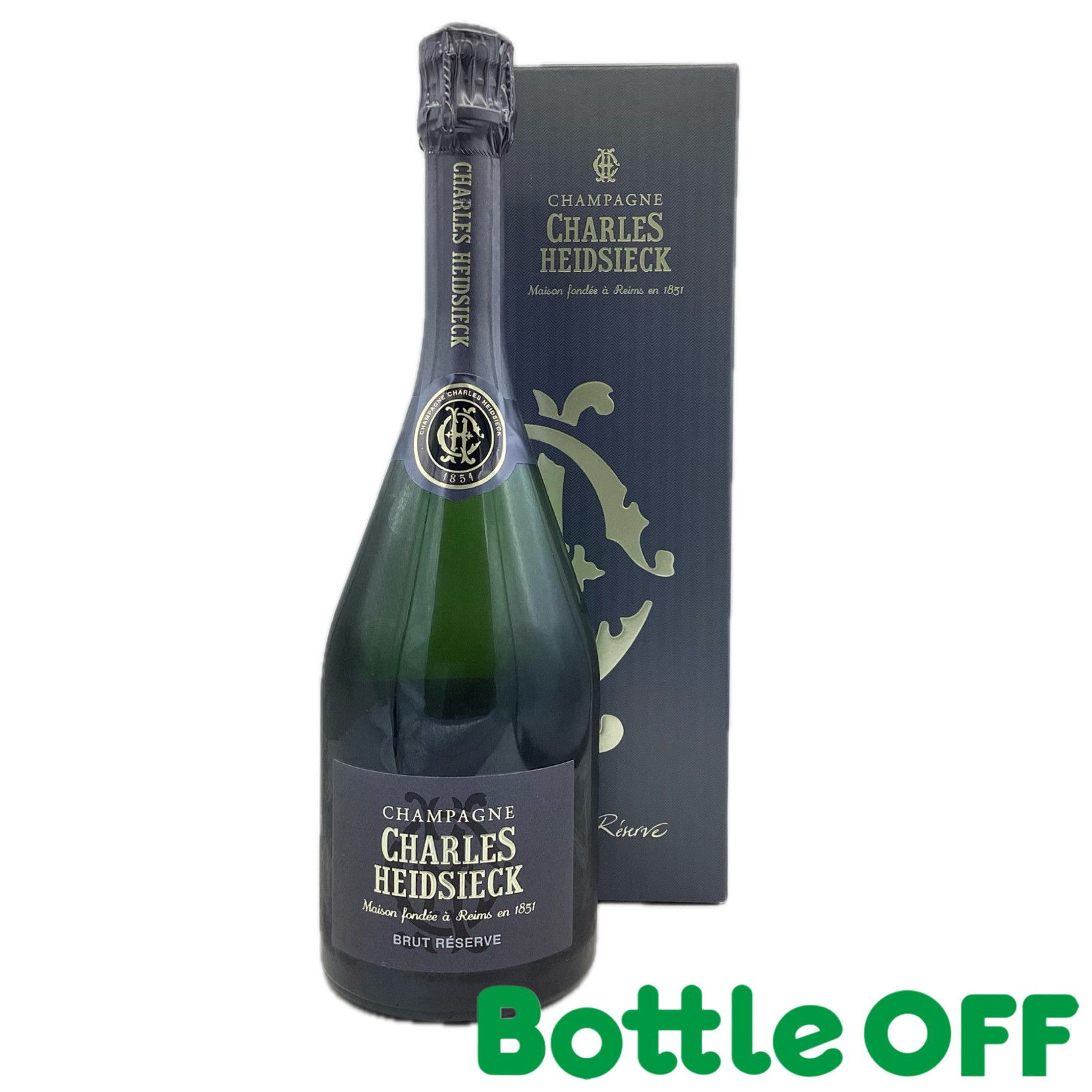 シャルル エドシック ブリュット レゼルヴ 箱付き ※傷あり 12% 750ml CHARLES HEIDSIECK BRUT RESERVE シャンパーニュ シャンパン【二次流通品】