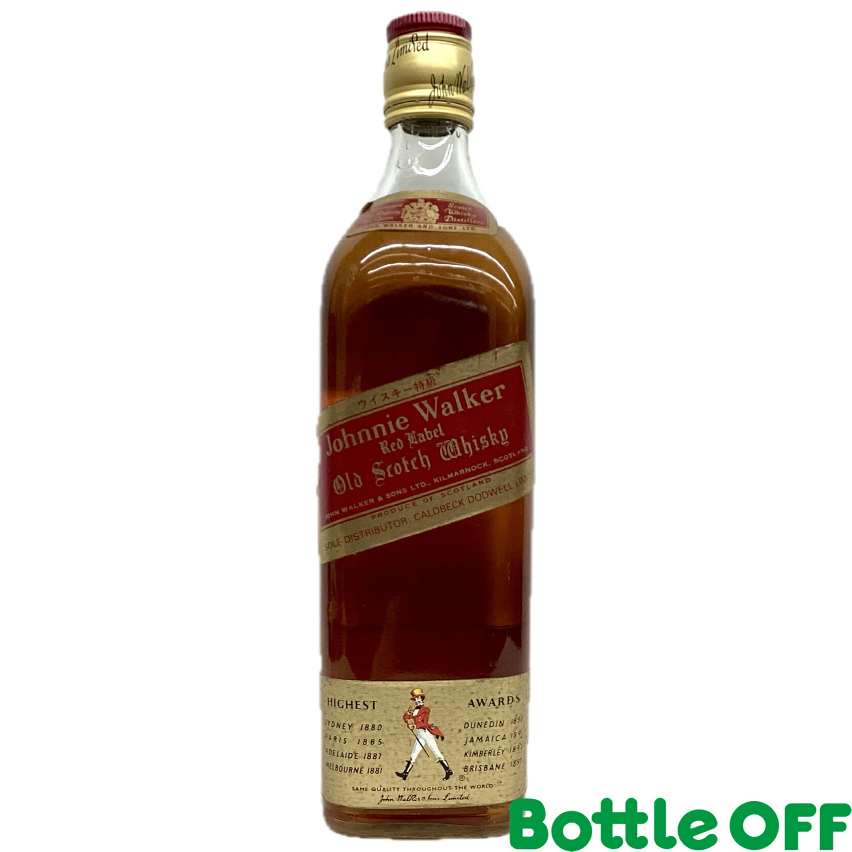 ジョニーウォーカー レッド 赤ラベル 80年代 特級 750ml 43%760ml 43度 Johnnie Walker Red Label 80s オールドボトル ヴィンテージウイスキー【二次流通品】｜BO店