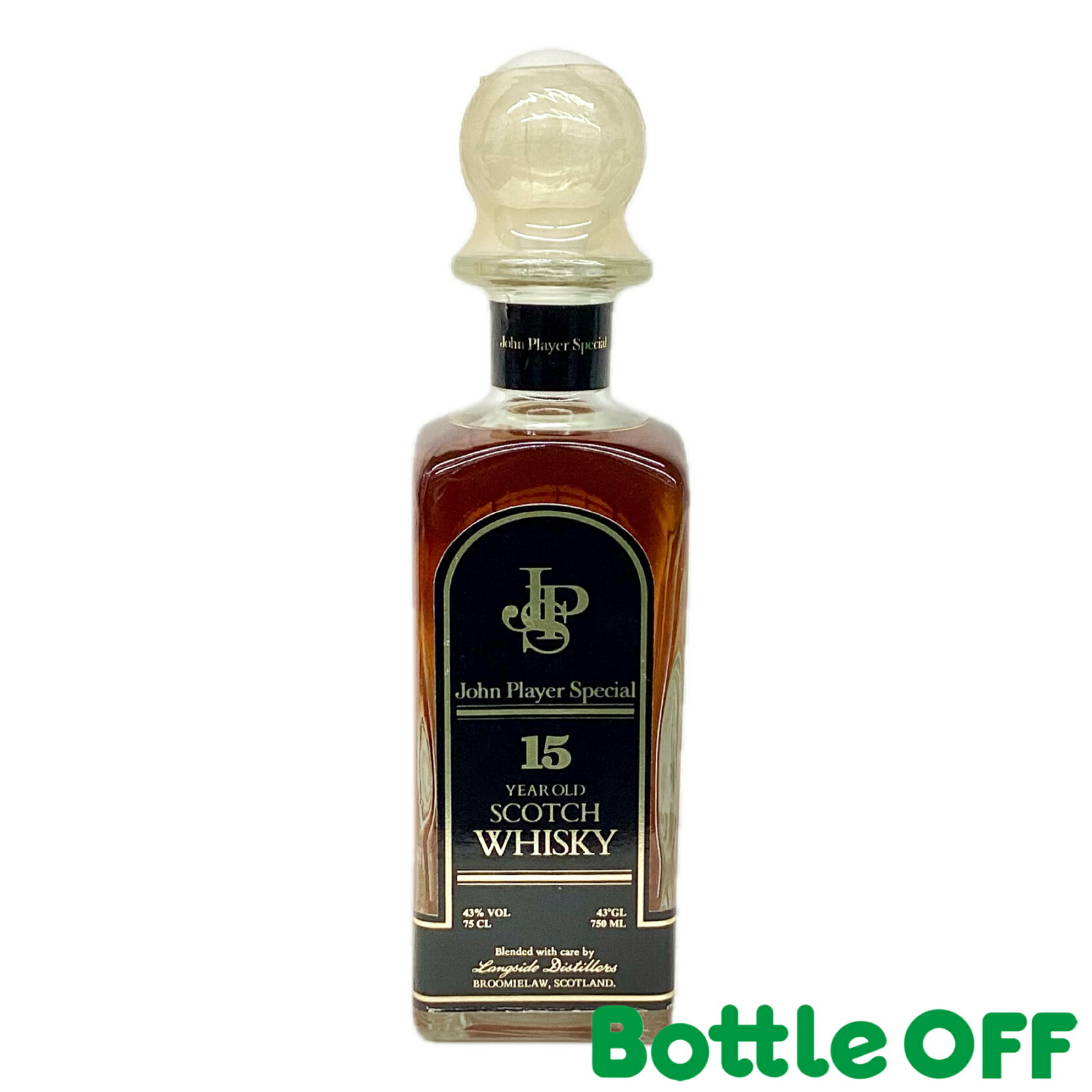 ジョンプレイヤー スペシャル 15年 80年代 John Player Special 15year old 80s 750ml 43% オールドボトル ヴィンテージウイスキー 【二次流通品】|BO店