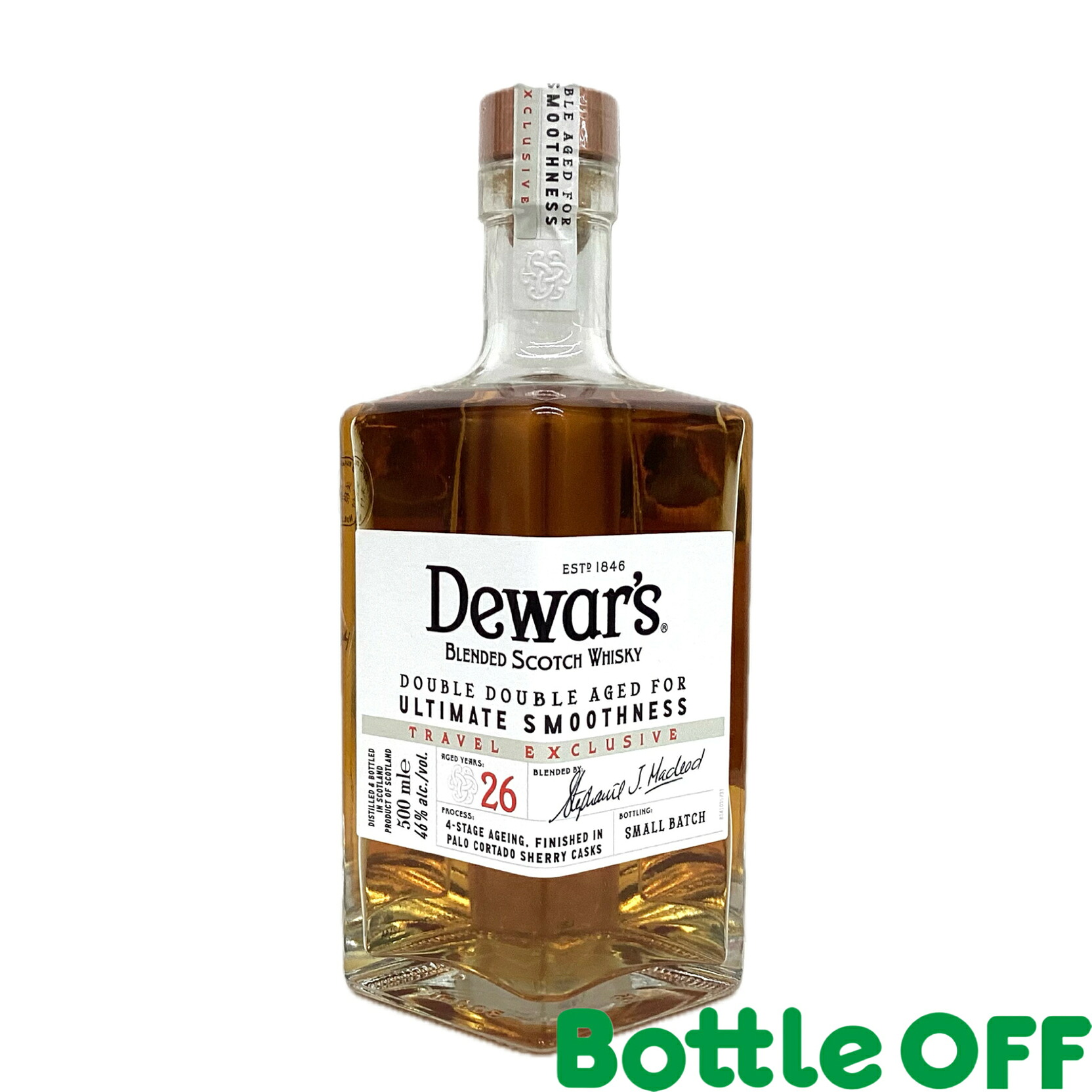 デュワーズ ダブルダブル 26年 箱有り Dewars double double 26years 46% 500ml with box【二次流通品】|BO店